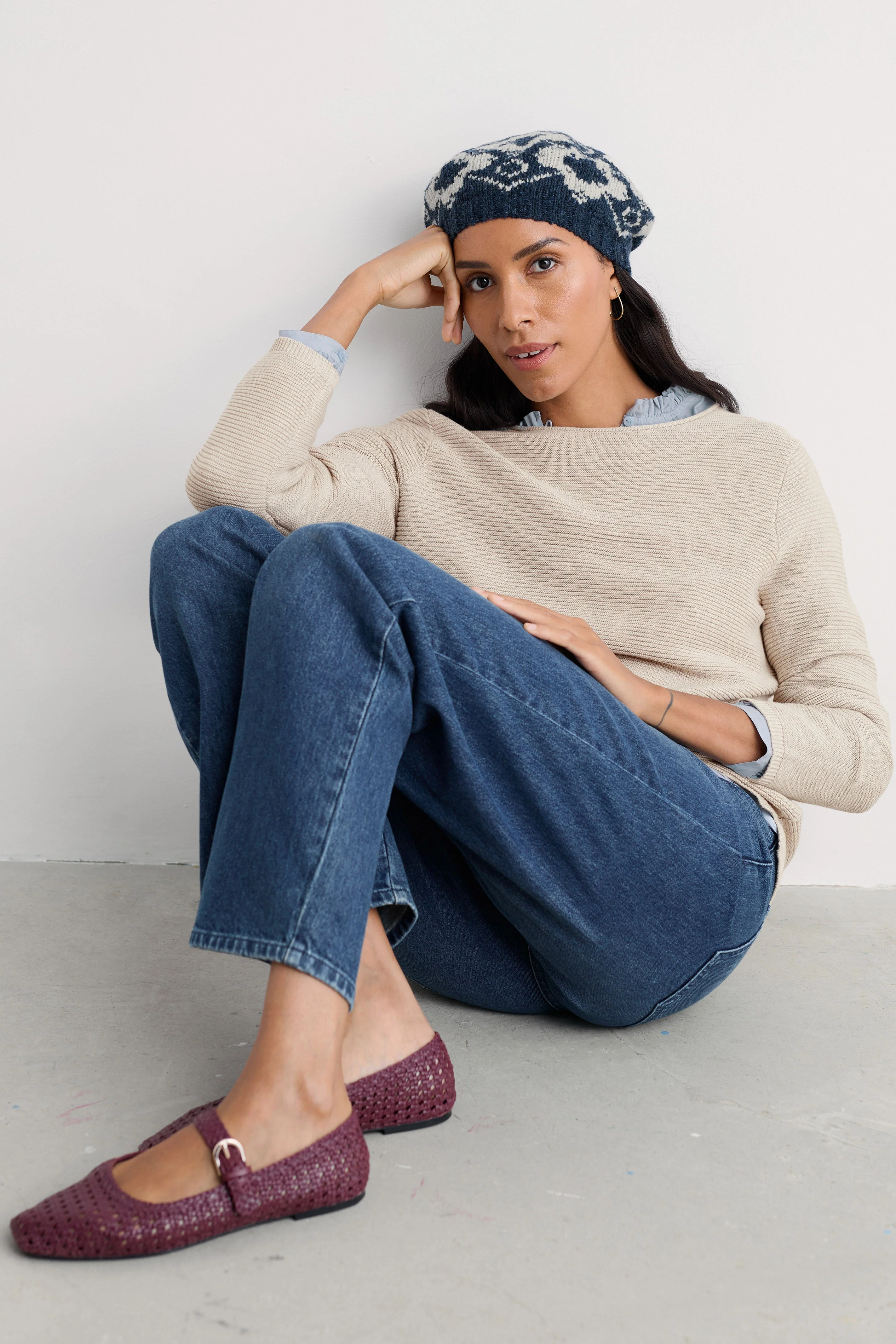 Makers Cotton Jumper - Limestone - Image 2