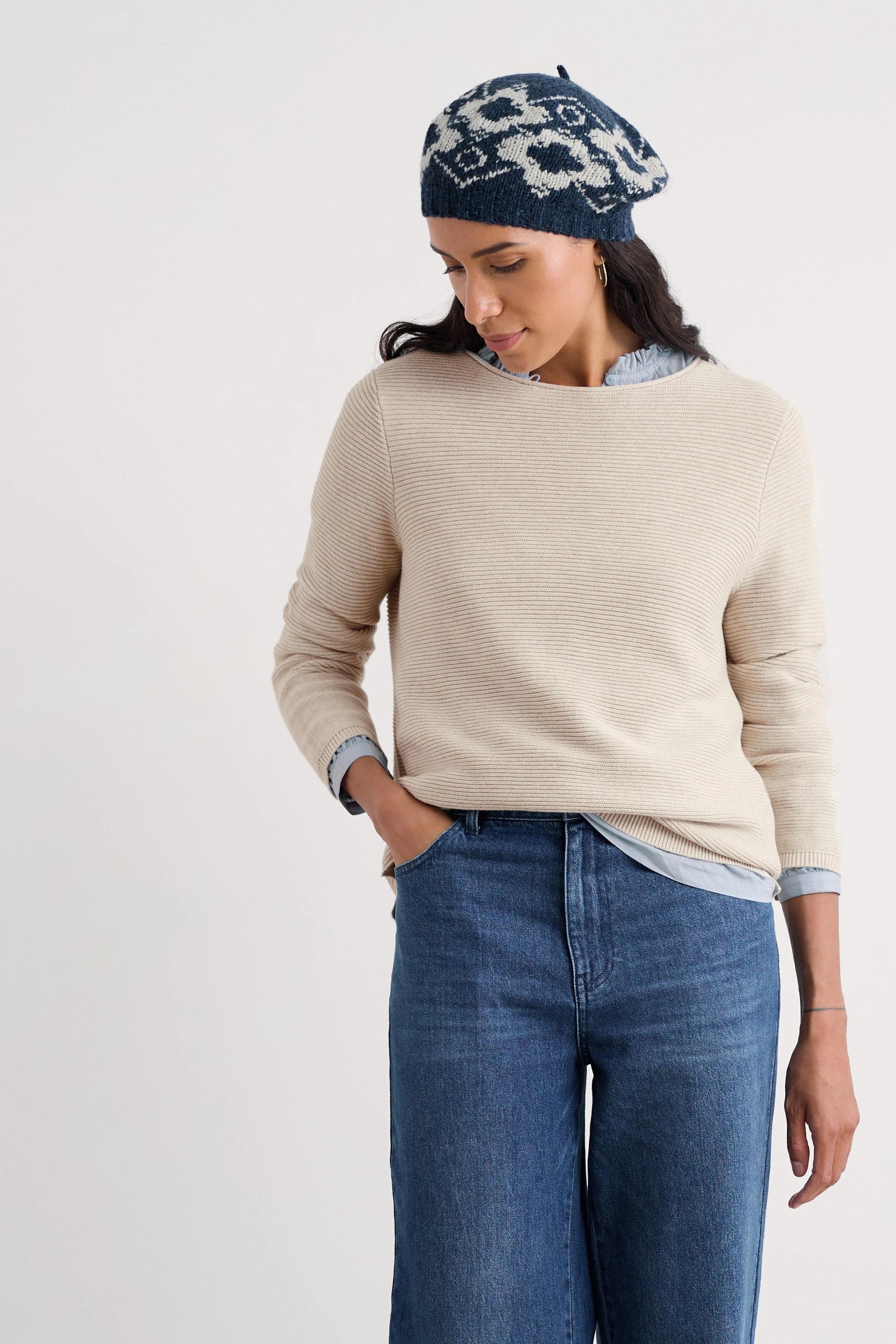 Makers Cotton Jumper - Limestone - Image 3