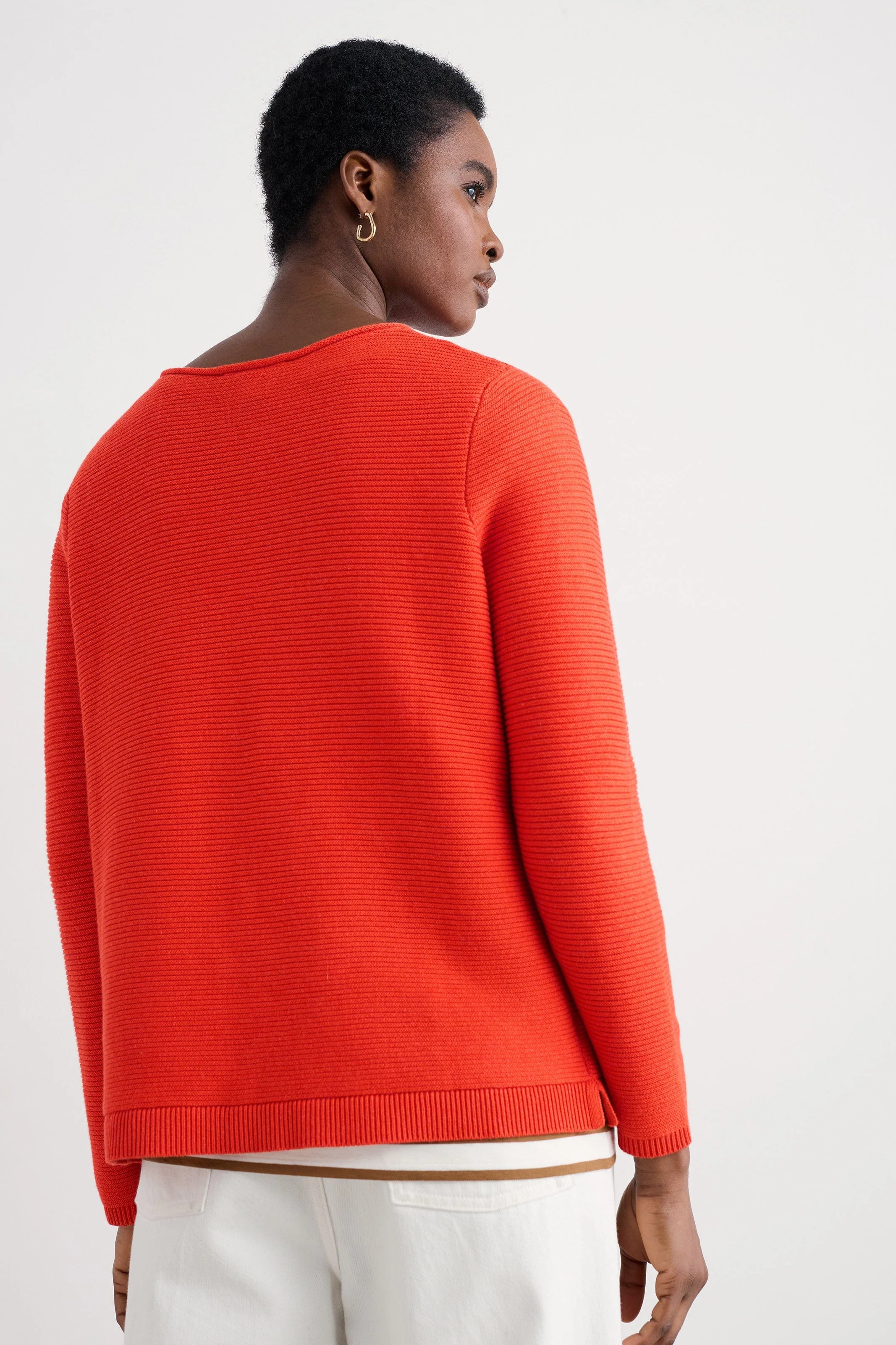 Makers Cotton Jumper - Mandarin - Image 3