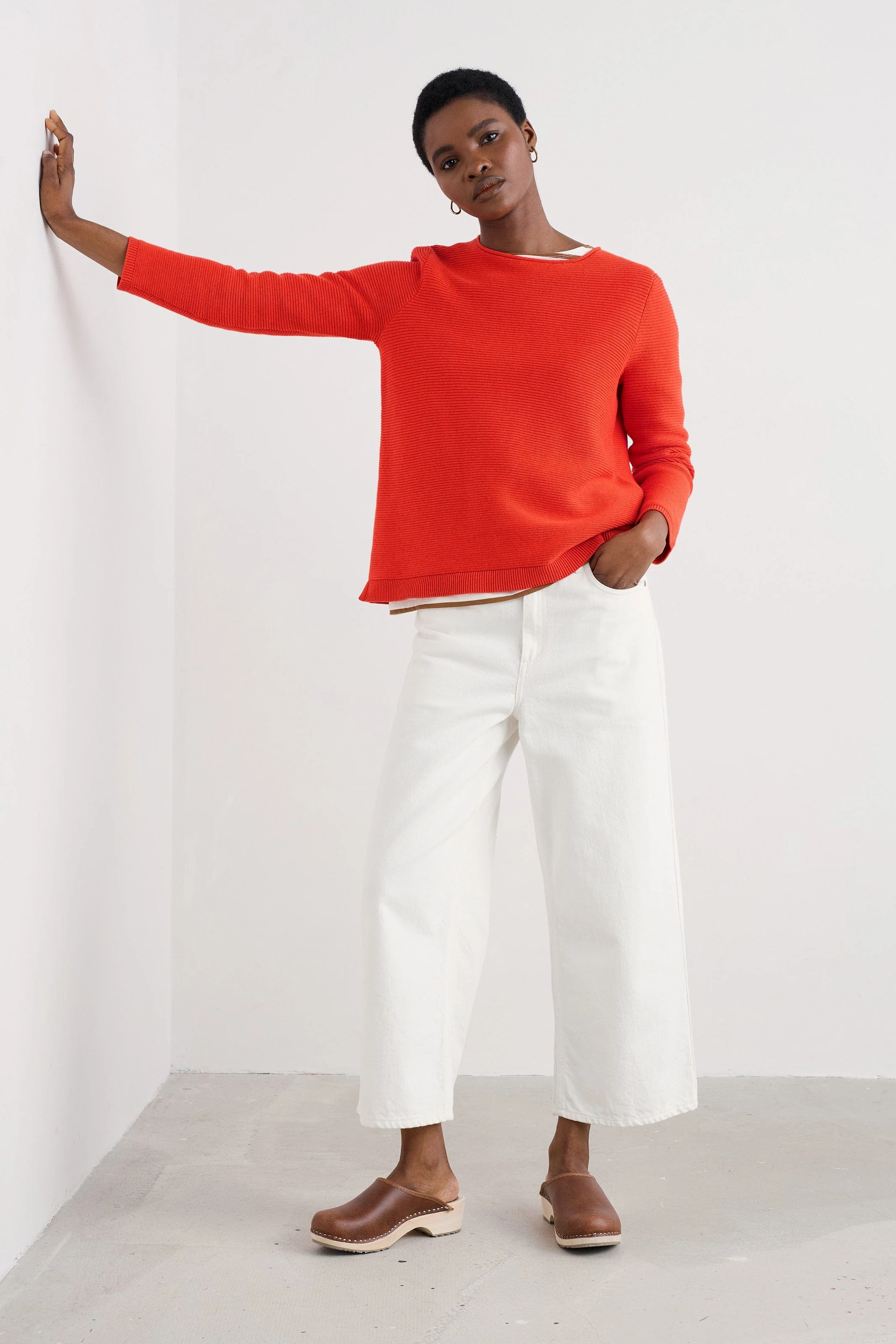 Makers Cotton Jumper - Mandarin - Image 5
