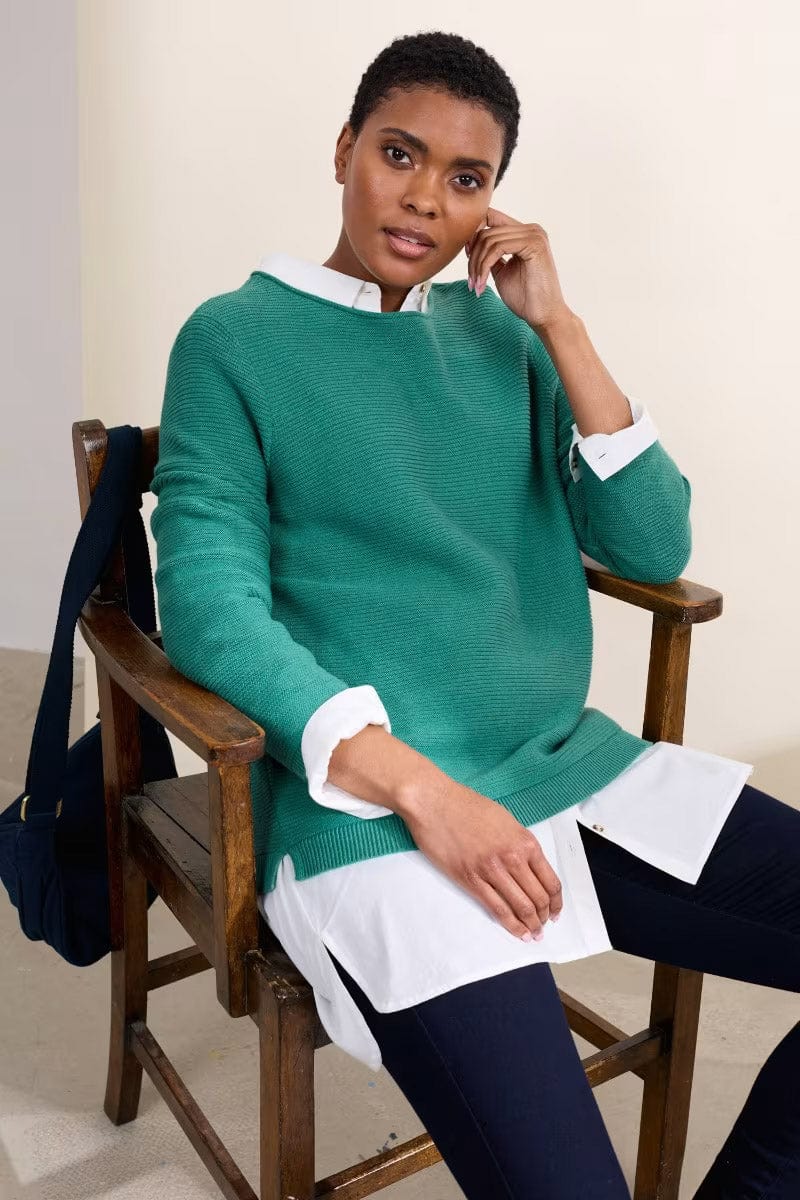 Makers Cotton Jumper - Rockpool - Image 2
