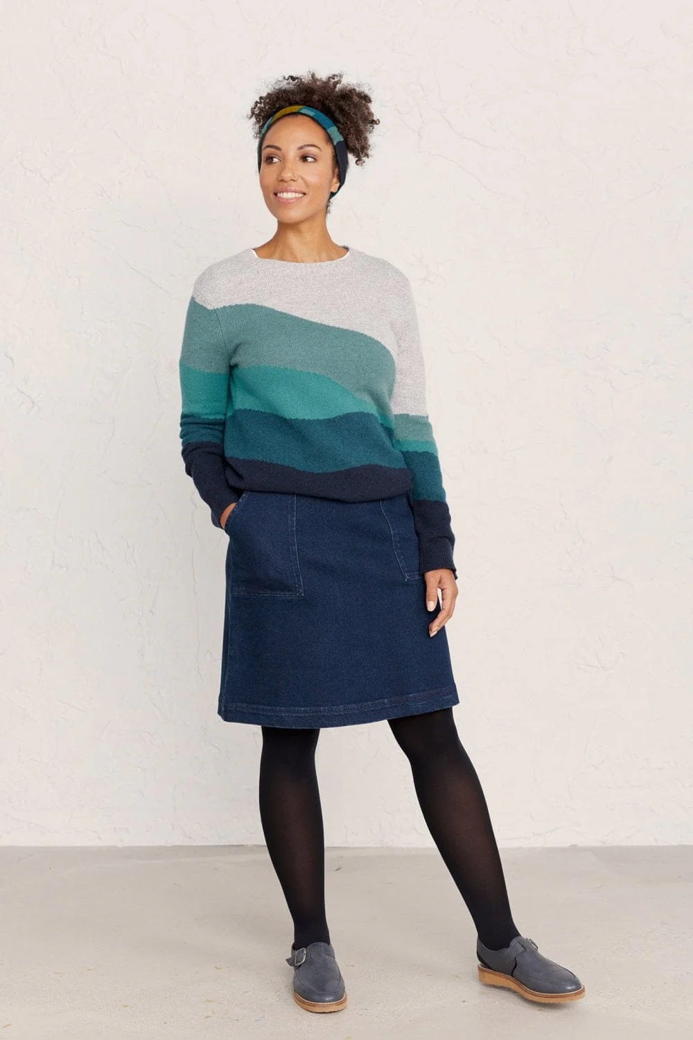 Mays Rock Skirt - Dark Rinse Wash - Image 2