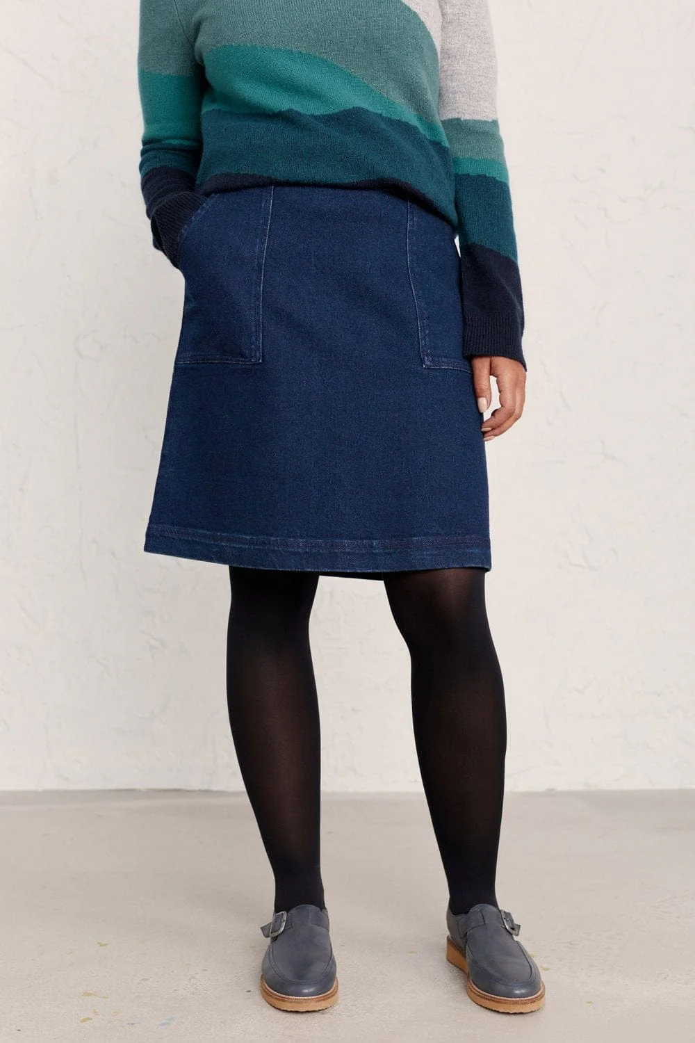 Mays Rock Skirt - Dark Rinse Wash - Image 3