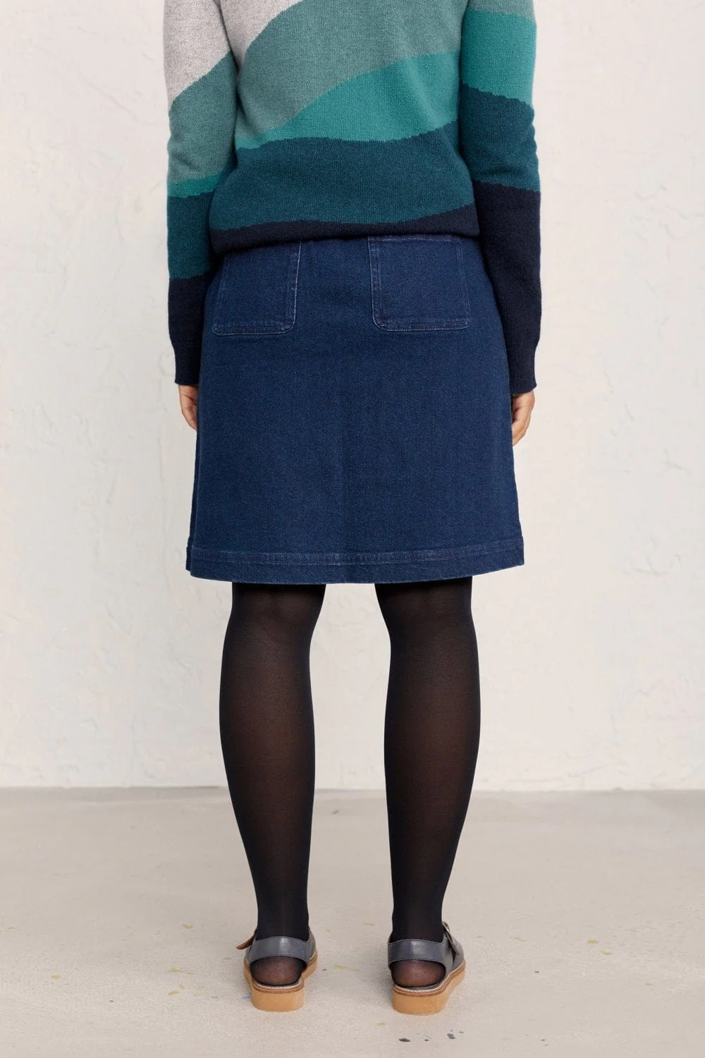 Mays Rock Skirt - Dark Rinse Wash - Image 4