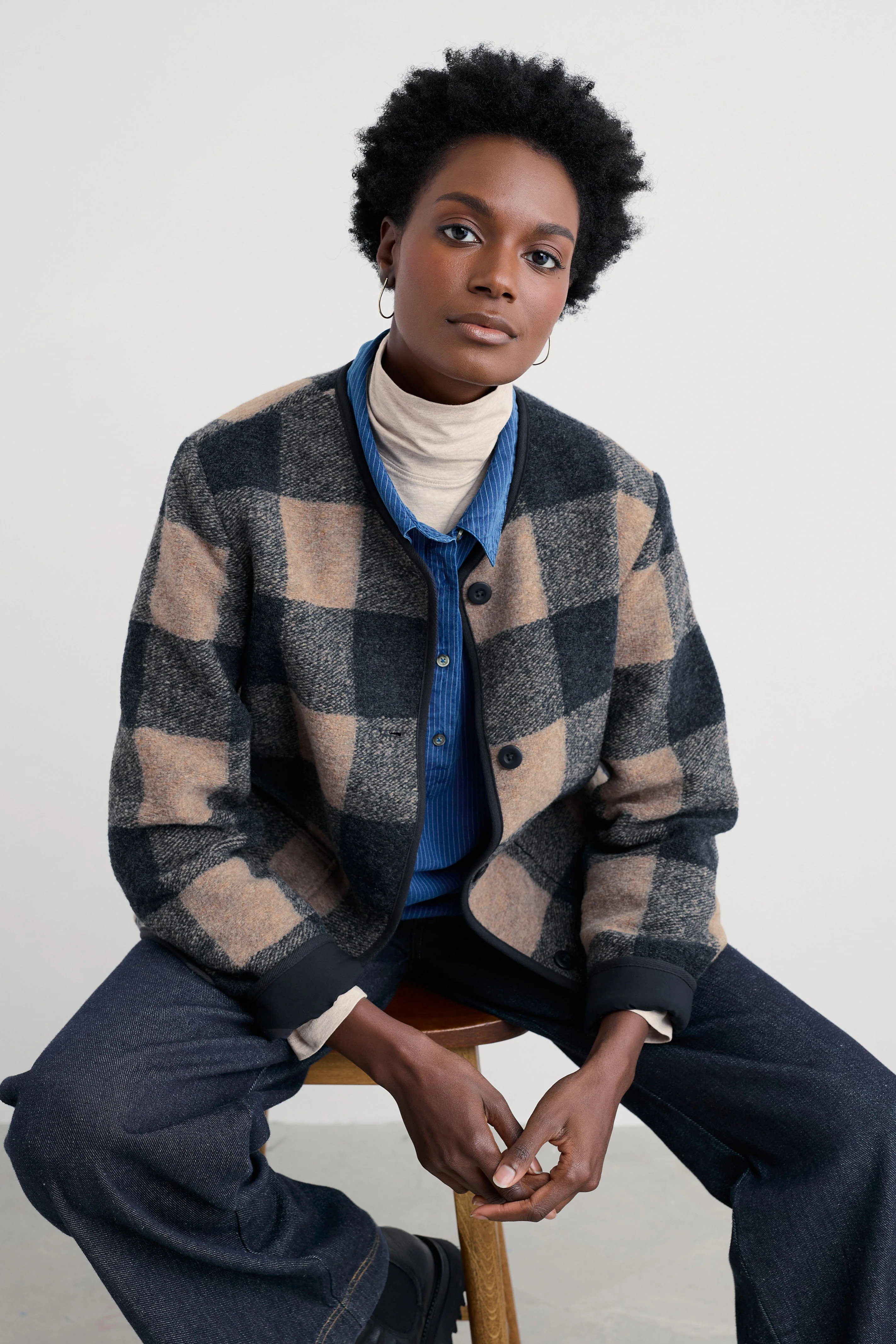 Merywen Checked Jacket - Revow Maritime - Image 5