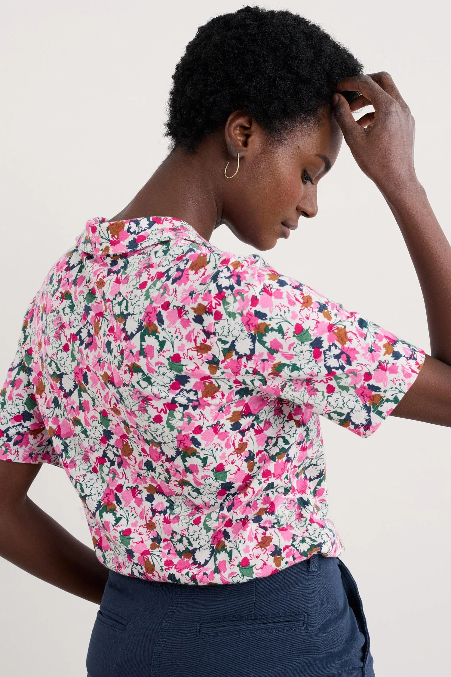 Misty Sky Jersey Shirt - Blossom Sketch Chalk - Image 3