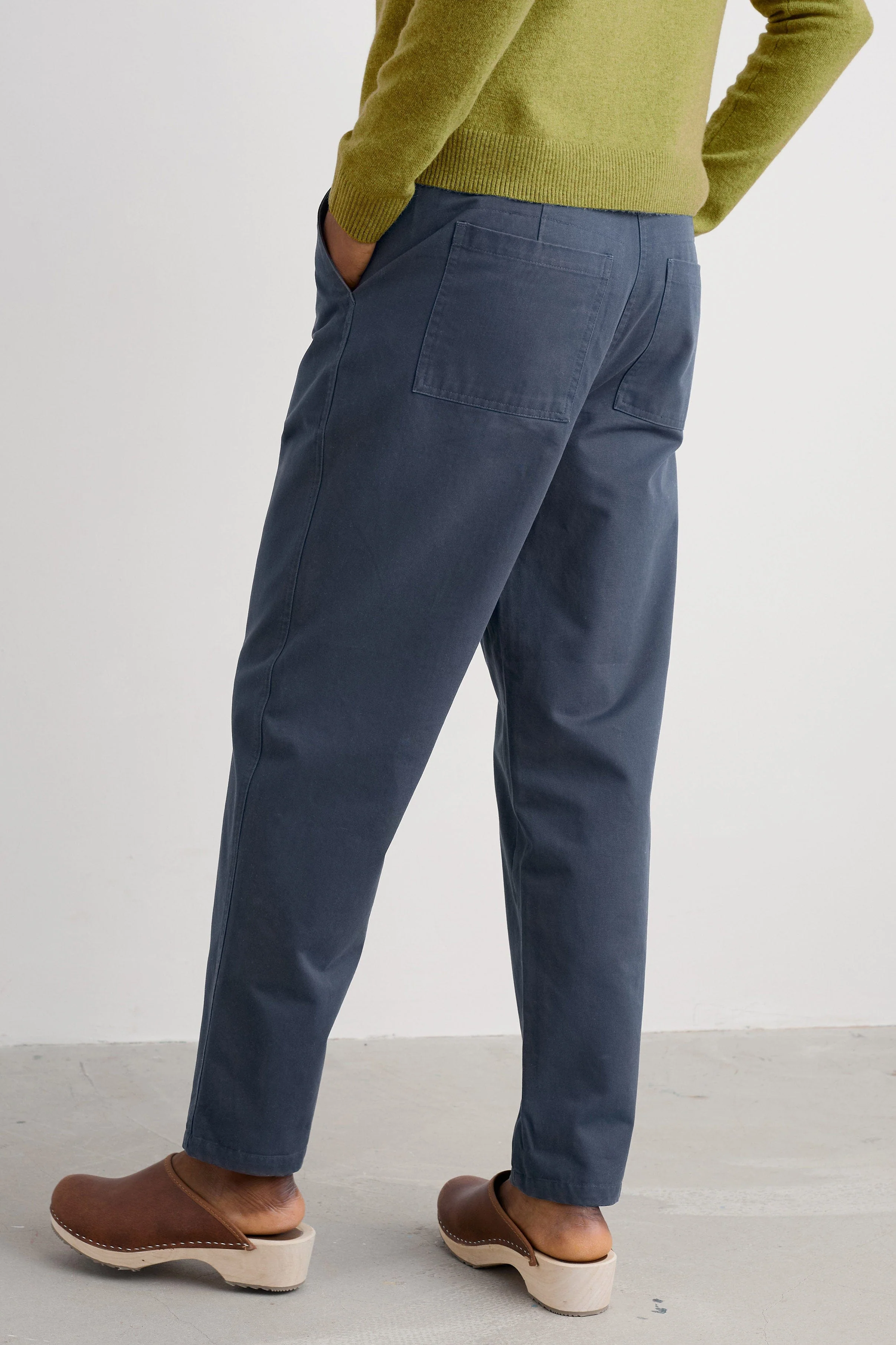 Mor Path Organic Cotton Trousers - Maritime - Image 3