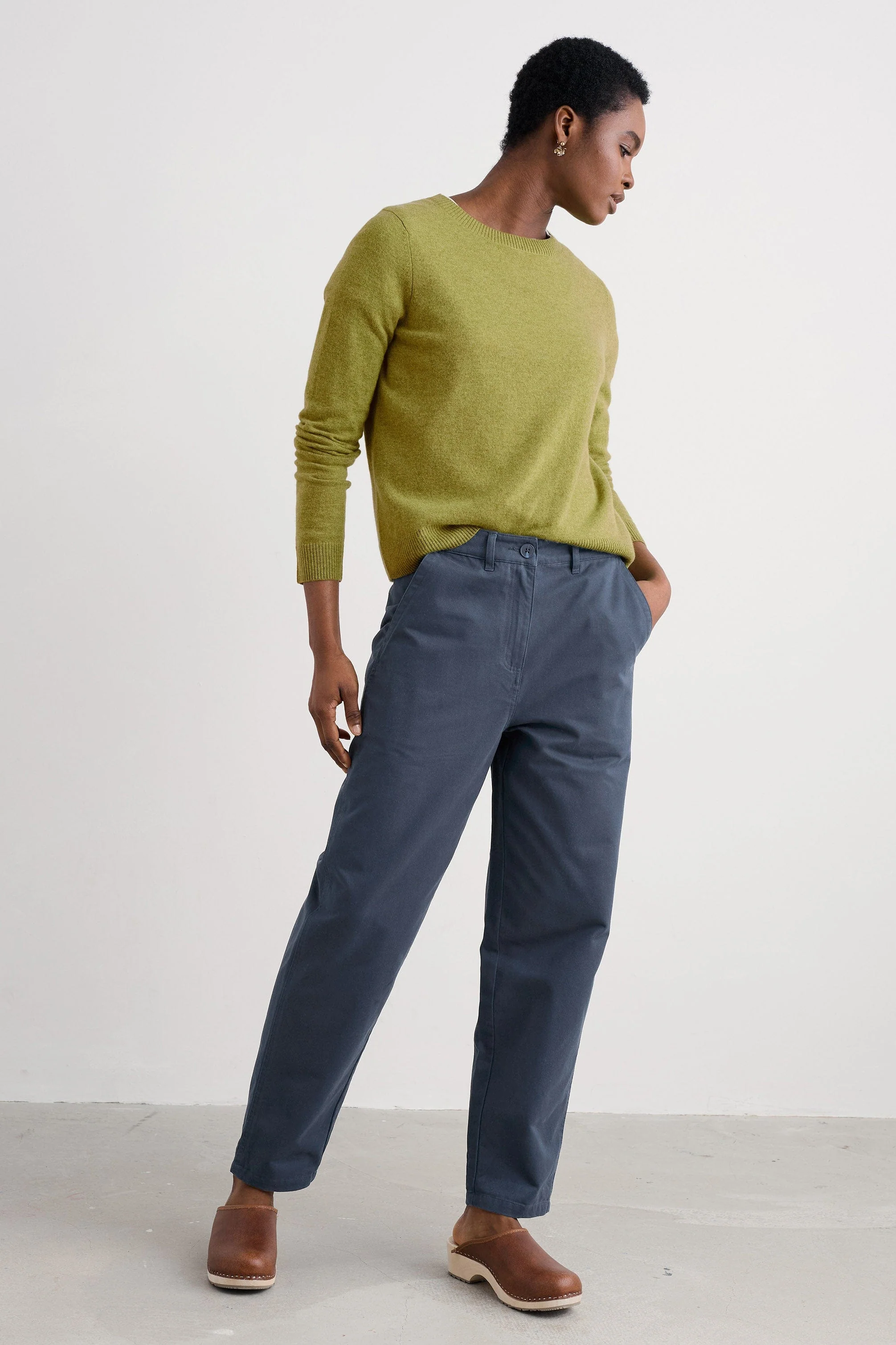Mor Path Organic Cotton Trousers - Maritime - Image 4