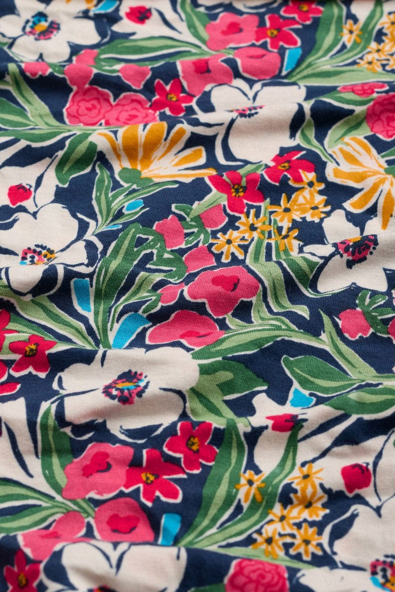 Organic Cotton Handyband - Garden Flowers Night - Image 3