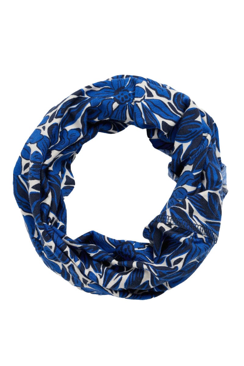 Organic Cotton Handyband - Stream Flower Bright Marine