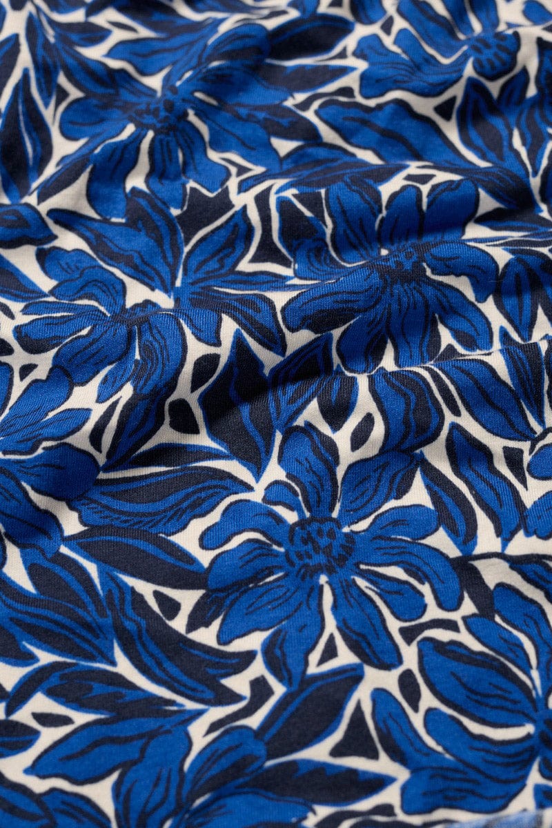 Organic Cotton Handyband - Stream Flower Bright Marine - Image 3