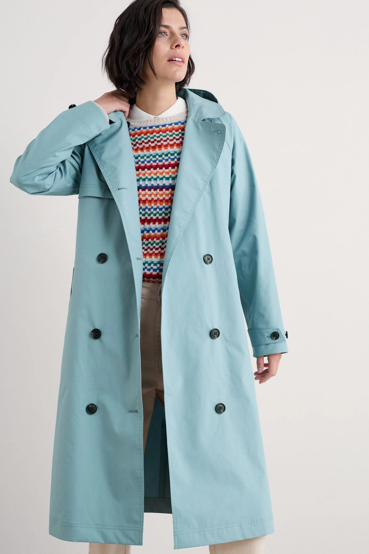 Penweathers Trench Coat - Hail - Image 3