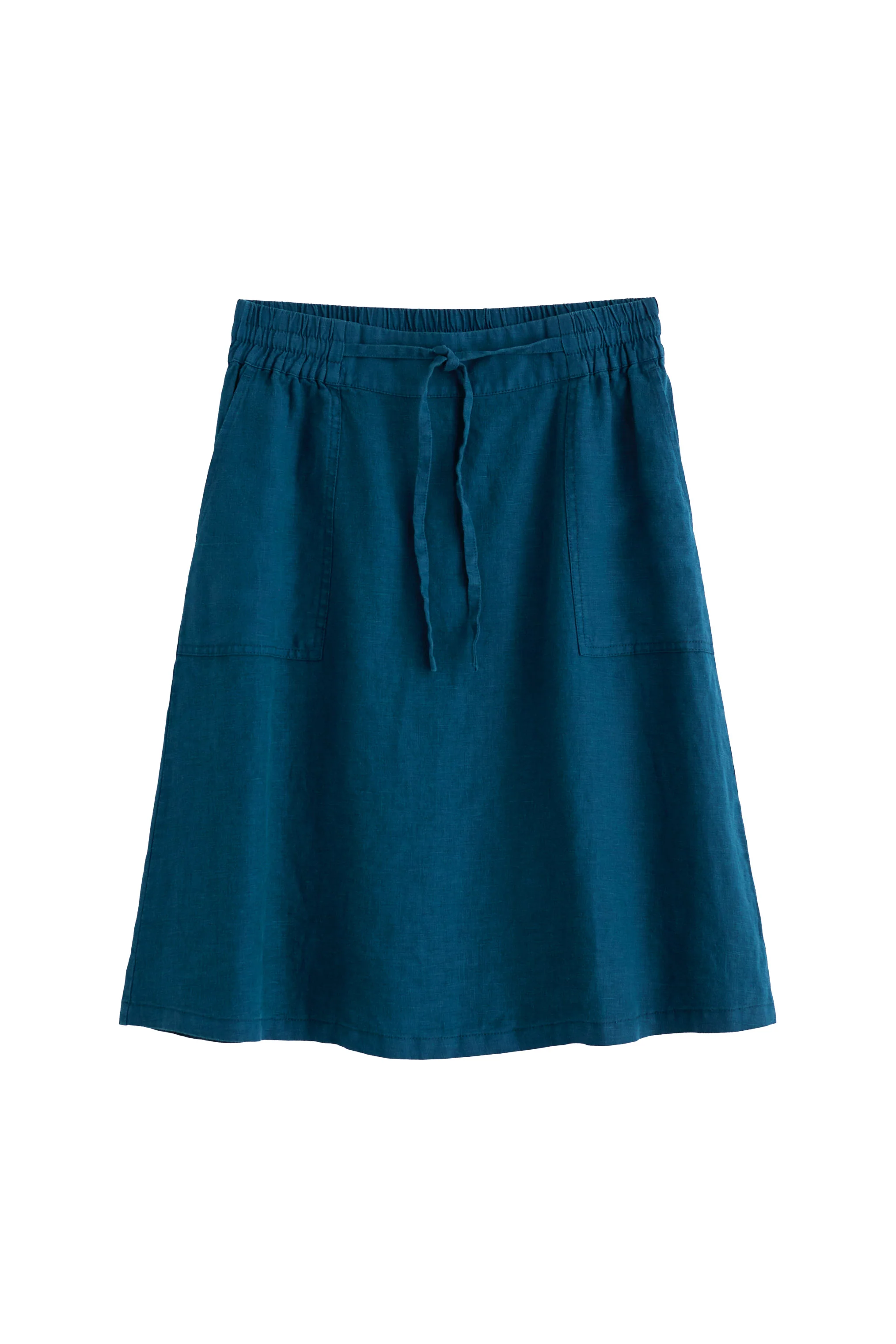 Pepper Moth Linen Skirt - Ocean Drift