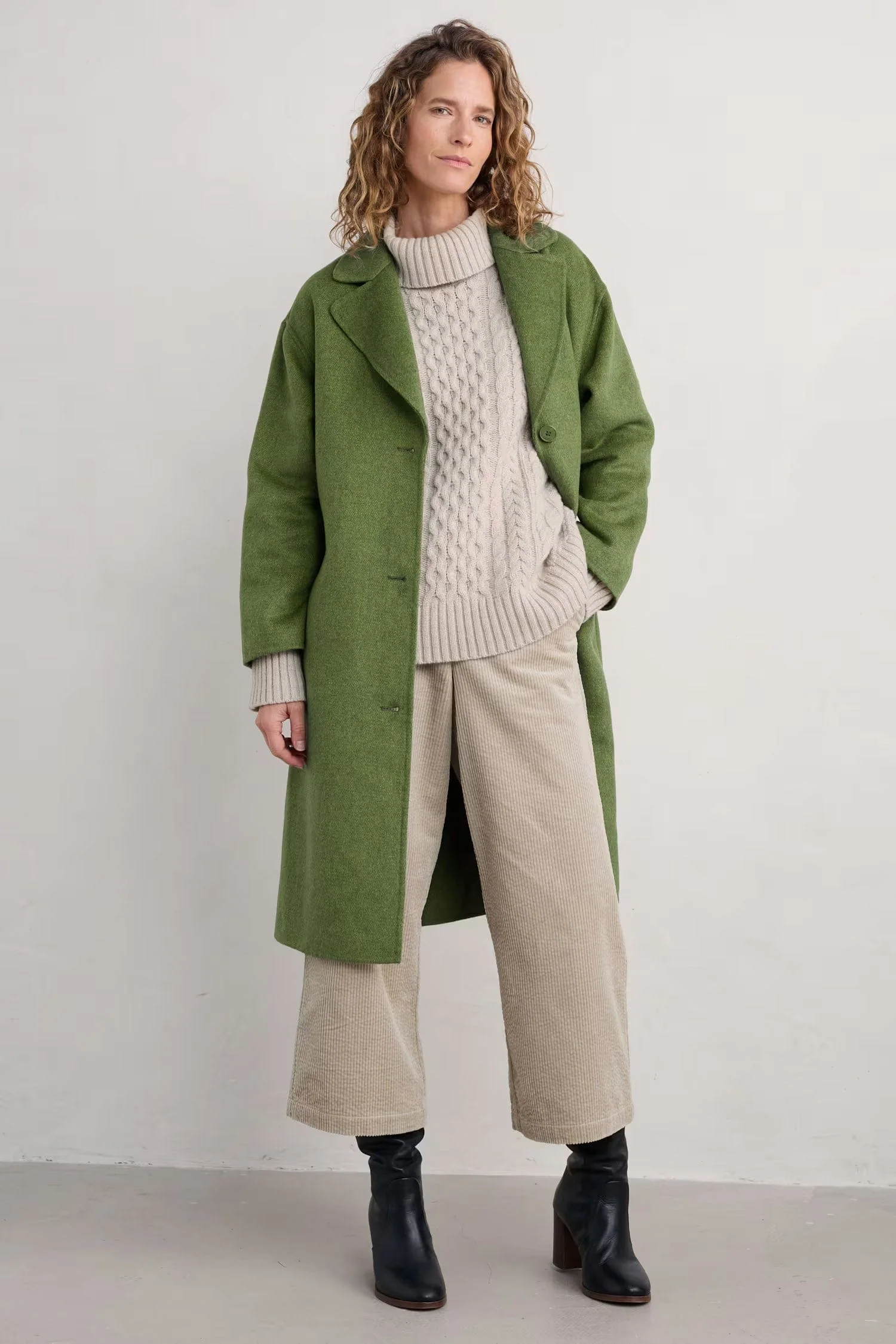 Pine Forest Cable Knit Jumper - Aran - Image 2
