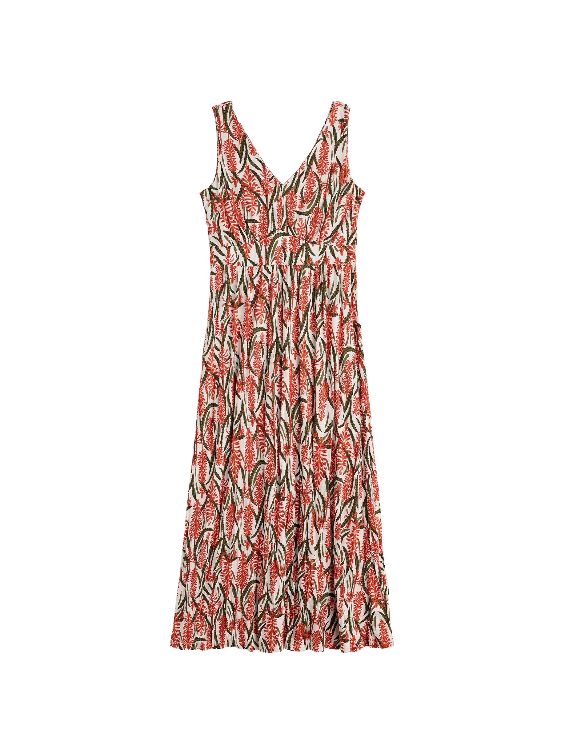 Polmanter Dress - Red Hot Poker Chalk