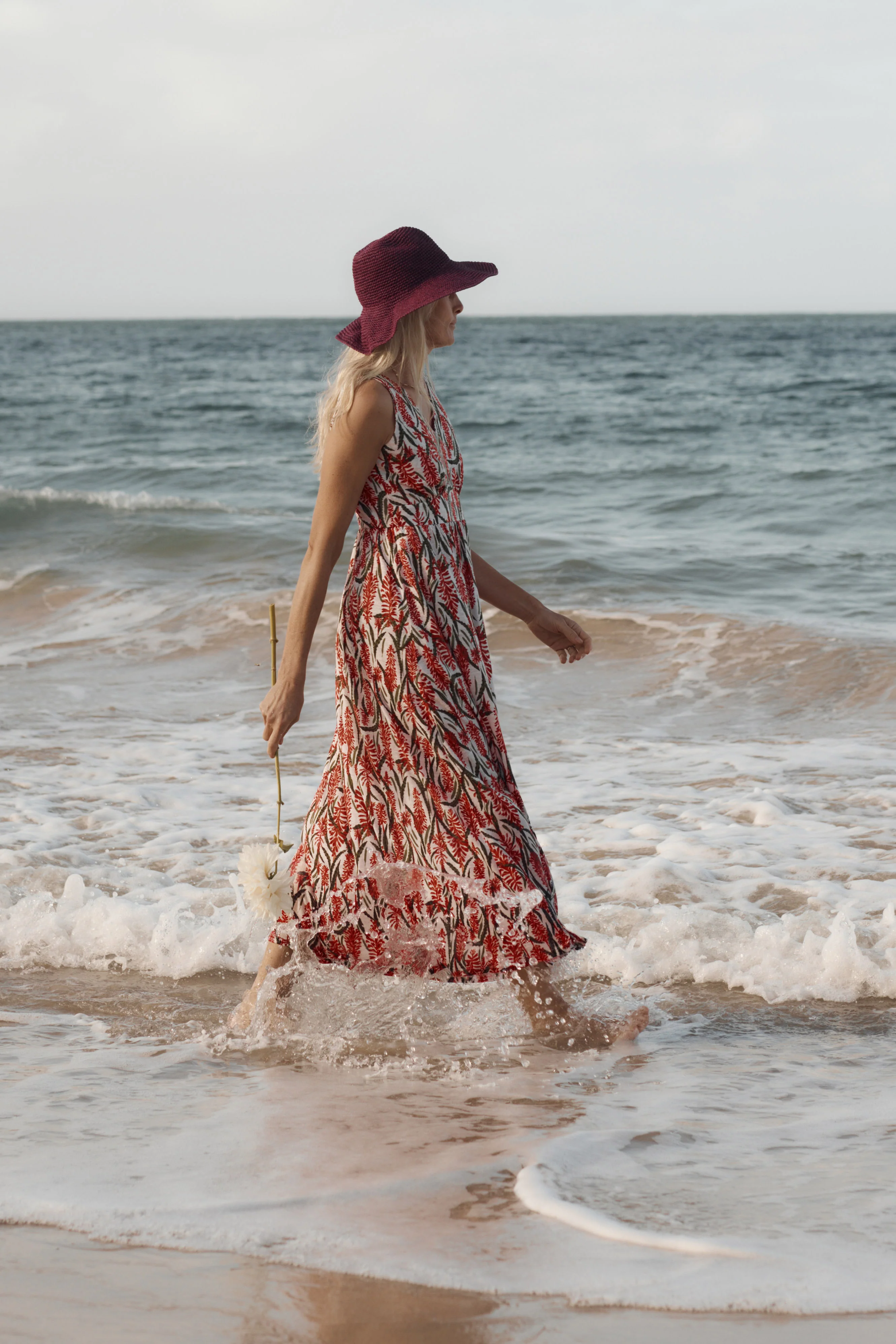 Polmanter Dress - Red Hot Poker Chalk - Image 3