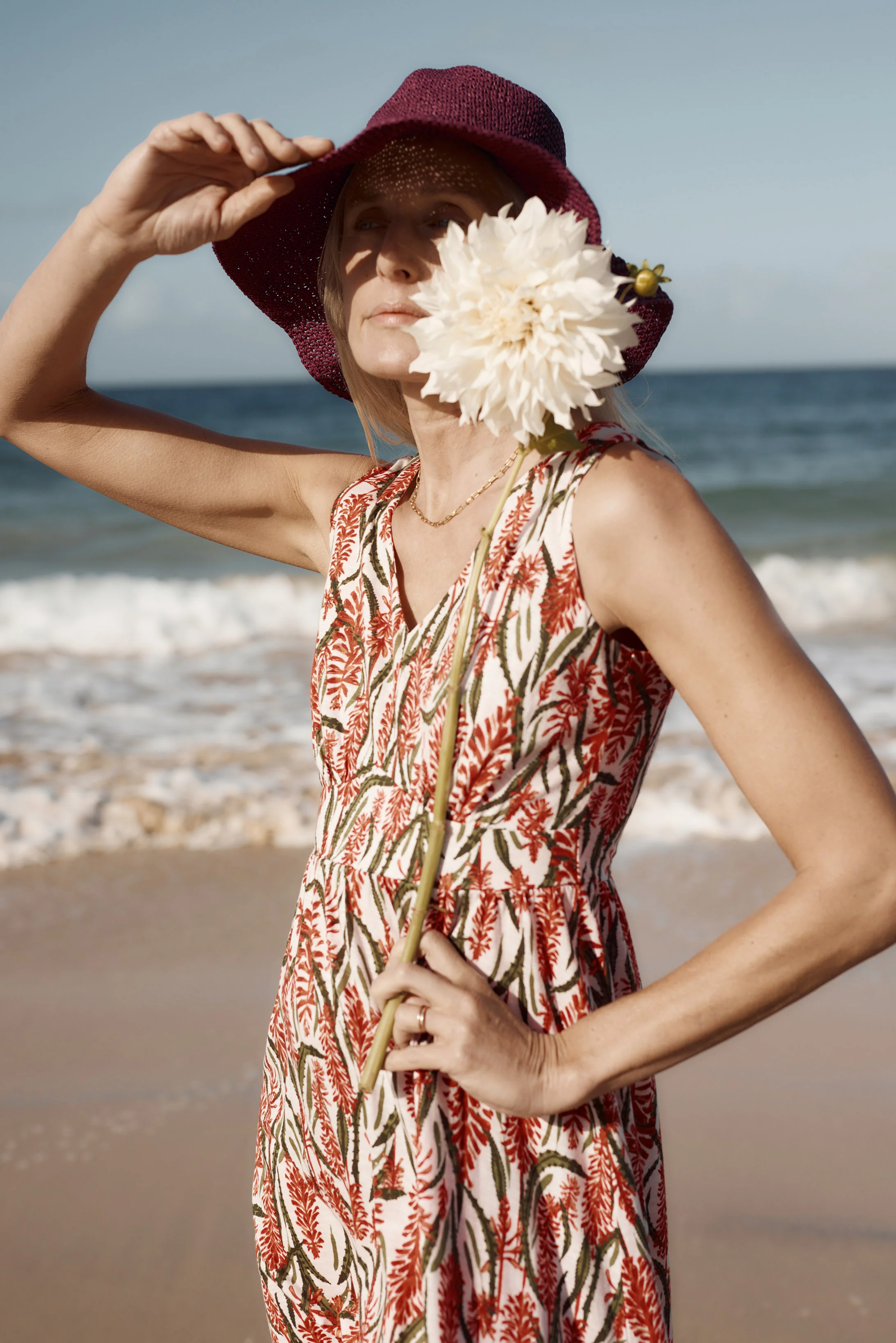 Polmanter Dress - Red Hot Poker Chalk - Image 8