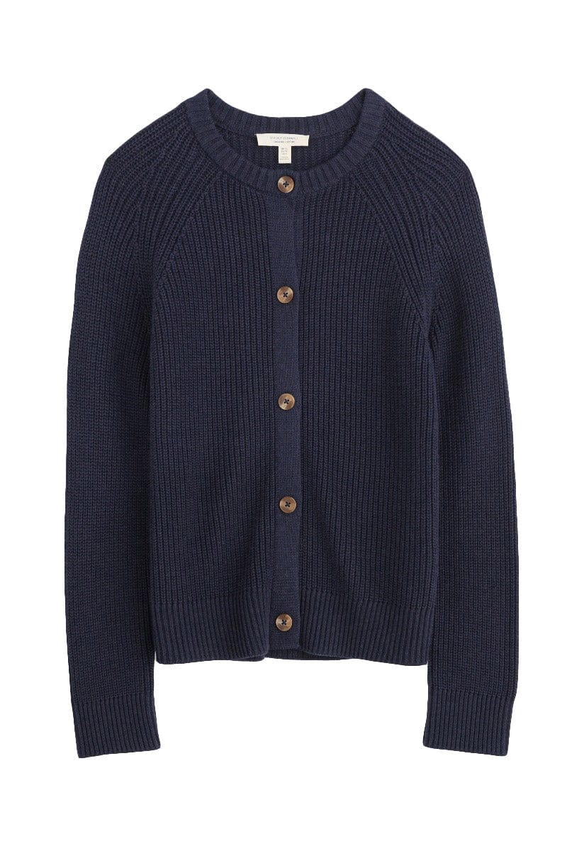 Potters Meadow Organic Cotton Cardigan - Maritime