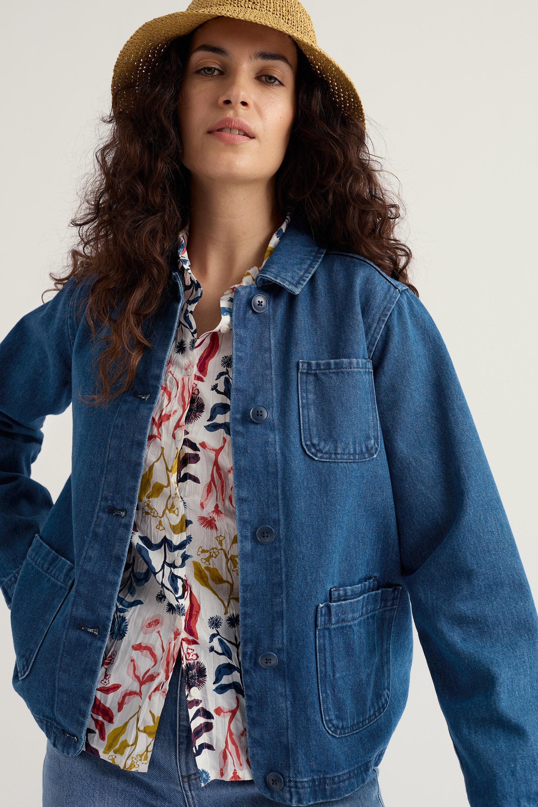 Reading Rocks Denim Jacket - Mid Wash - Image 2