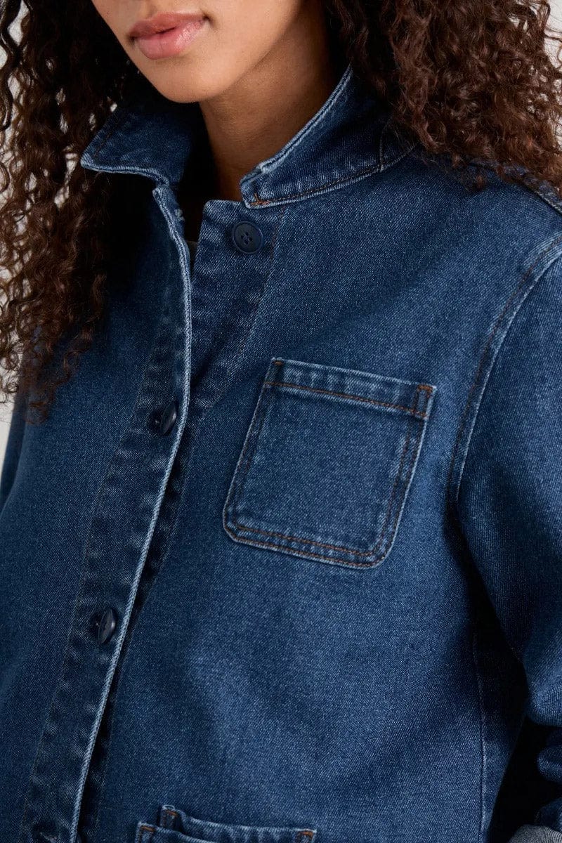 Reading Rocks Jacket - Mid Indigo Wash - Image 7