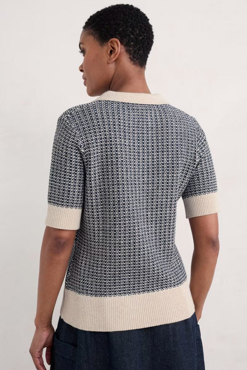 Reed Bunting Knitted Top - Downwind Chalk Maritime - Image 3