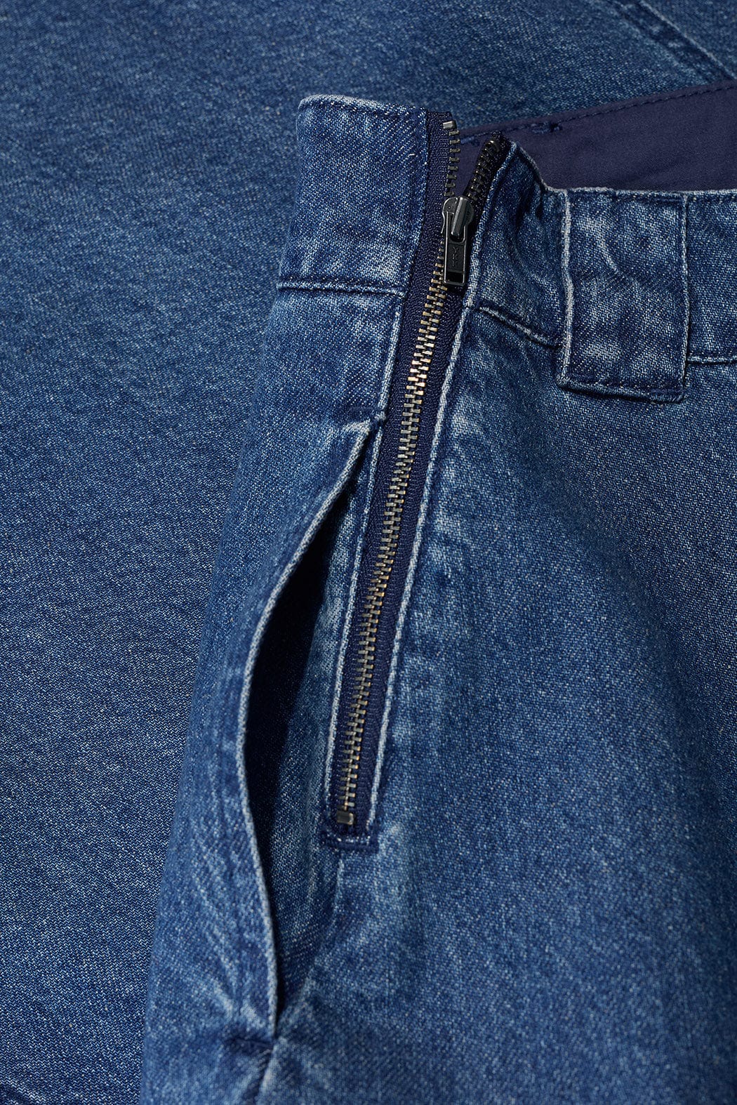 Restharrow Denim Skirt - Mid Wash - Image 5