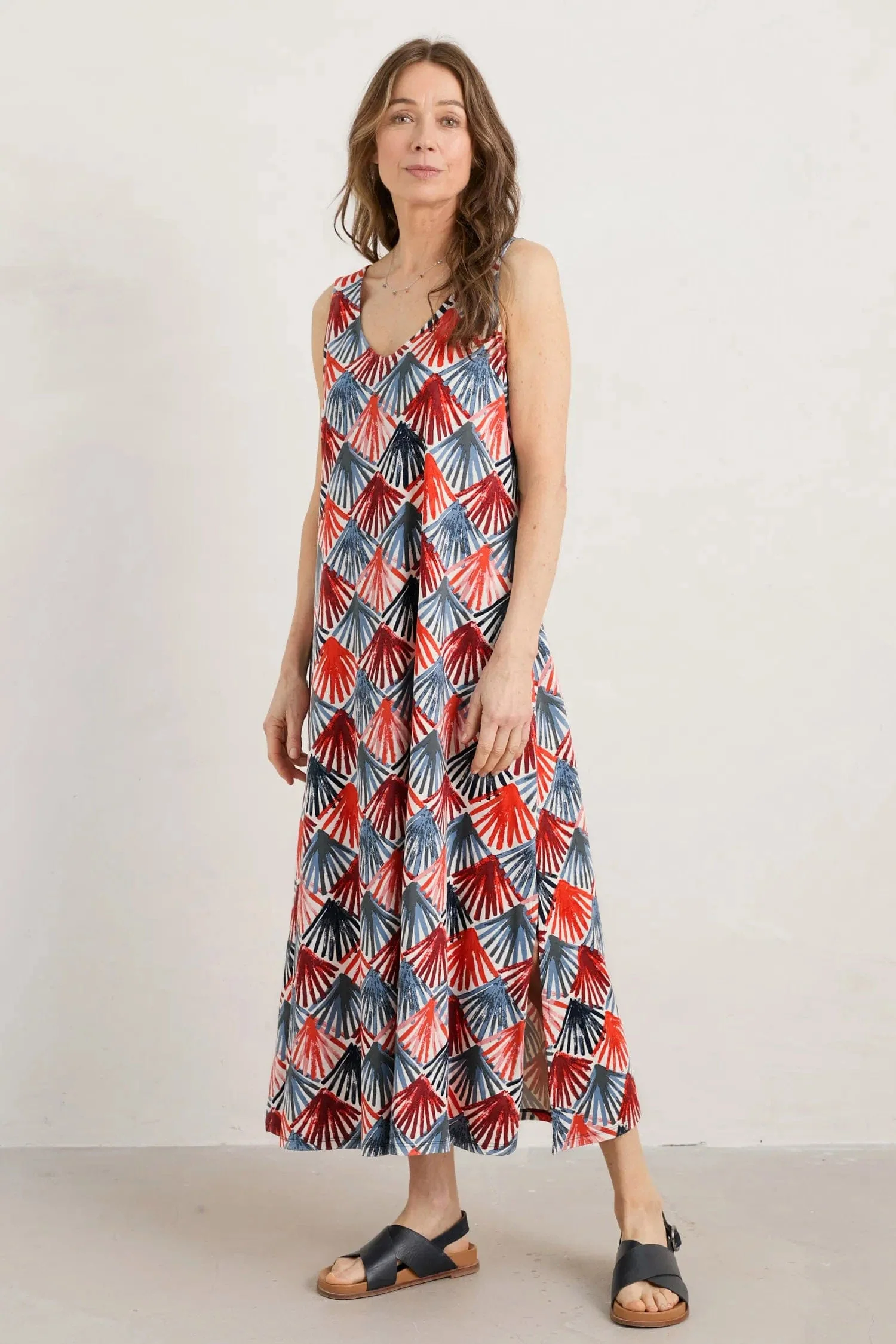 Rosa Dress - Scallop Fans Chalk - Image 2