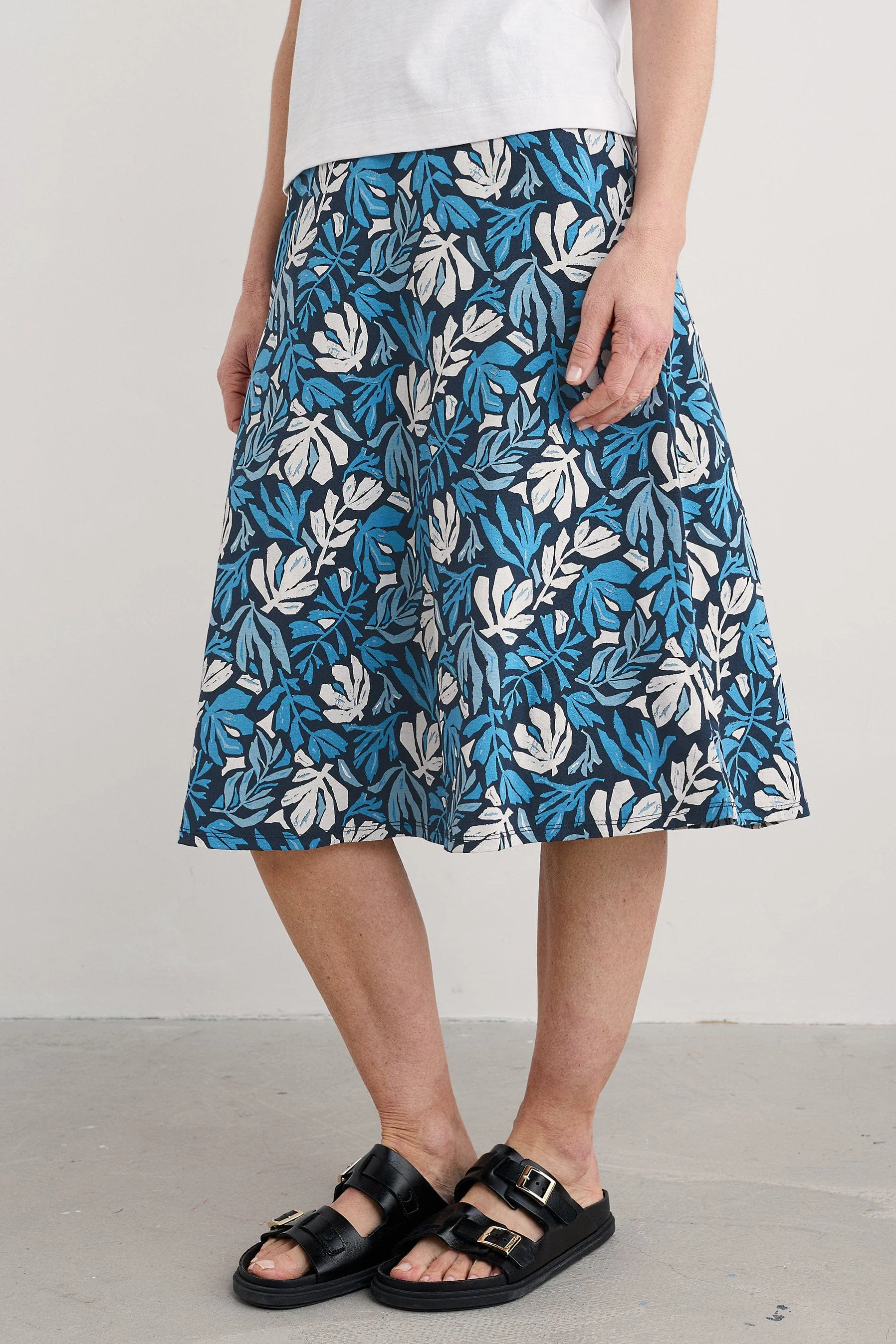 Rose A-Line Skirt - Cut Out Seaweed Maritime - Image 3