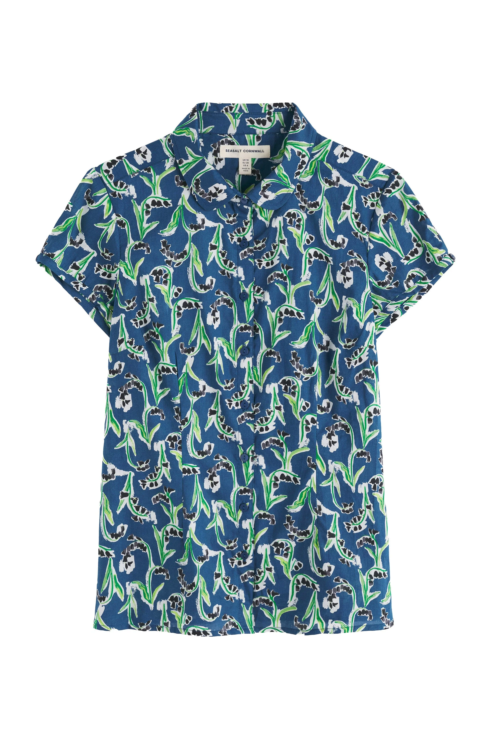 Rushmaker Shirt - Painty Bluebell Dark Voyage