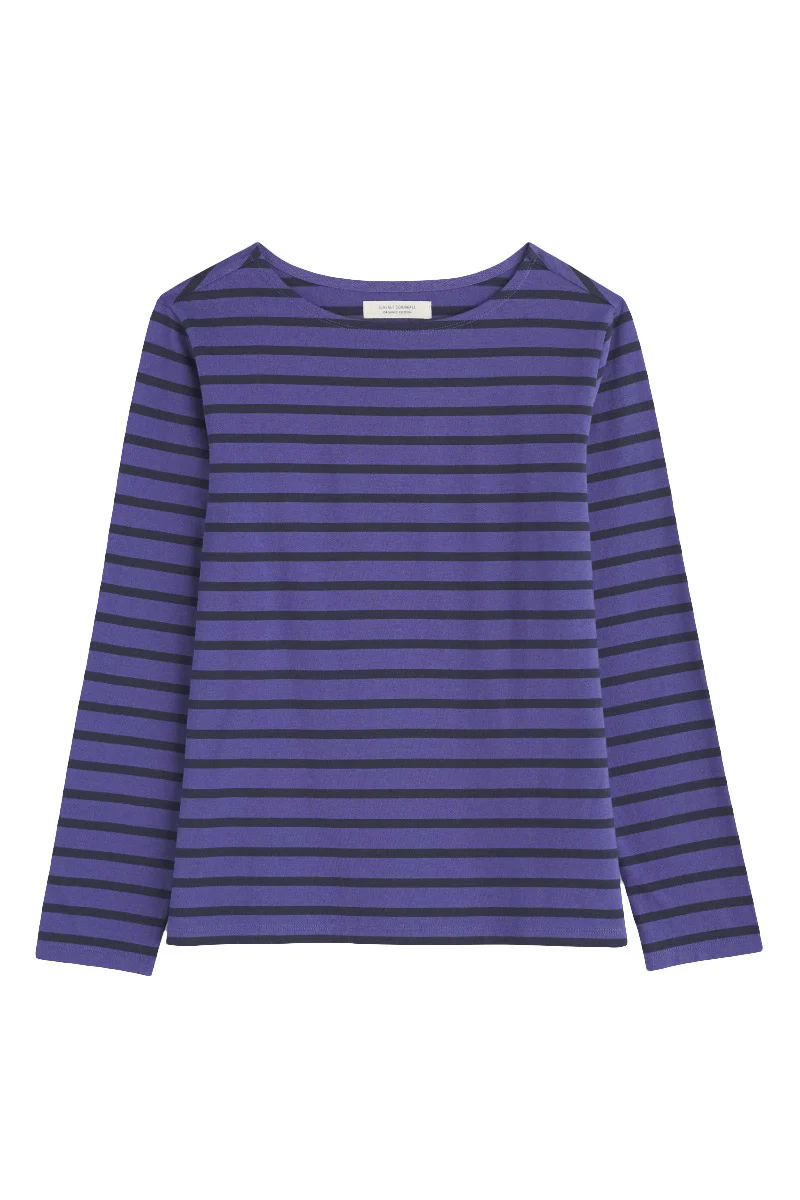 Sailor Shirt - Breton Dark Bilberry Maritime
