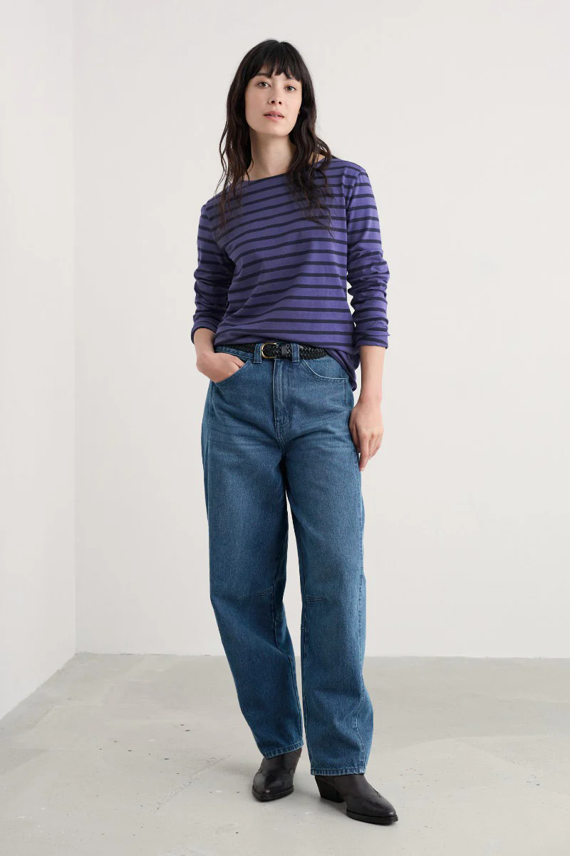 Sailor Shirt - Breton Dark Bilberry Maritime - Image 2