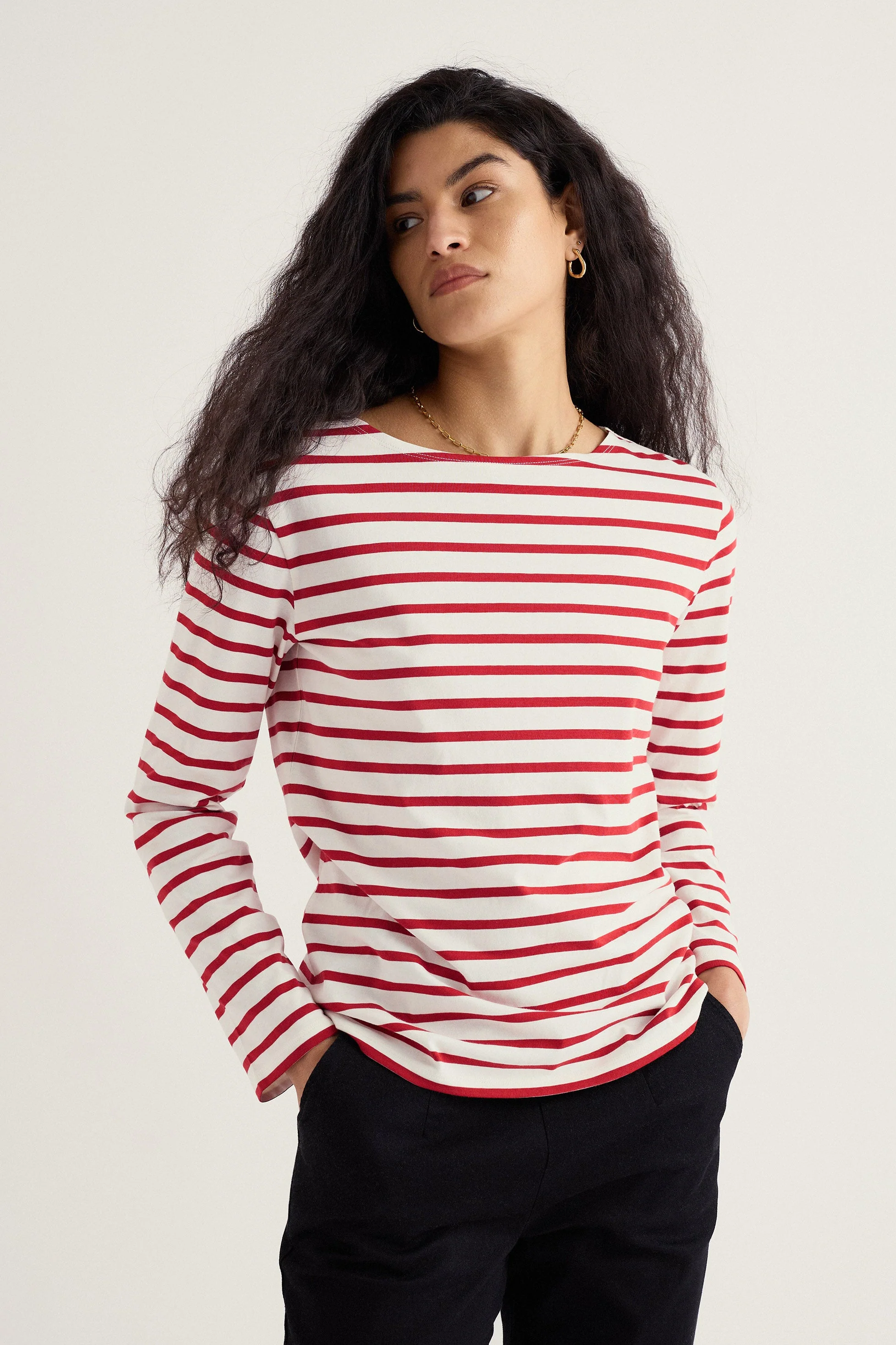 Sailor Shirt - Breton Deep Rust - Image 2
