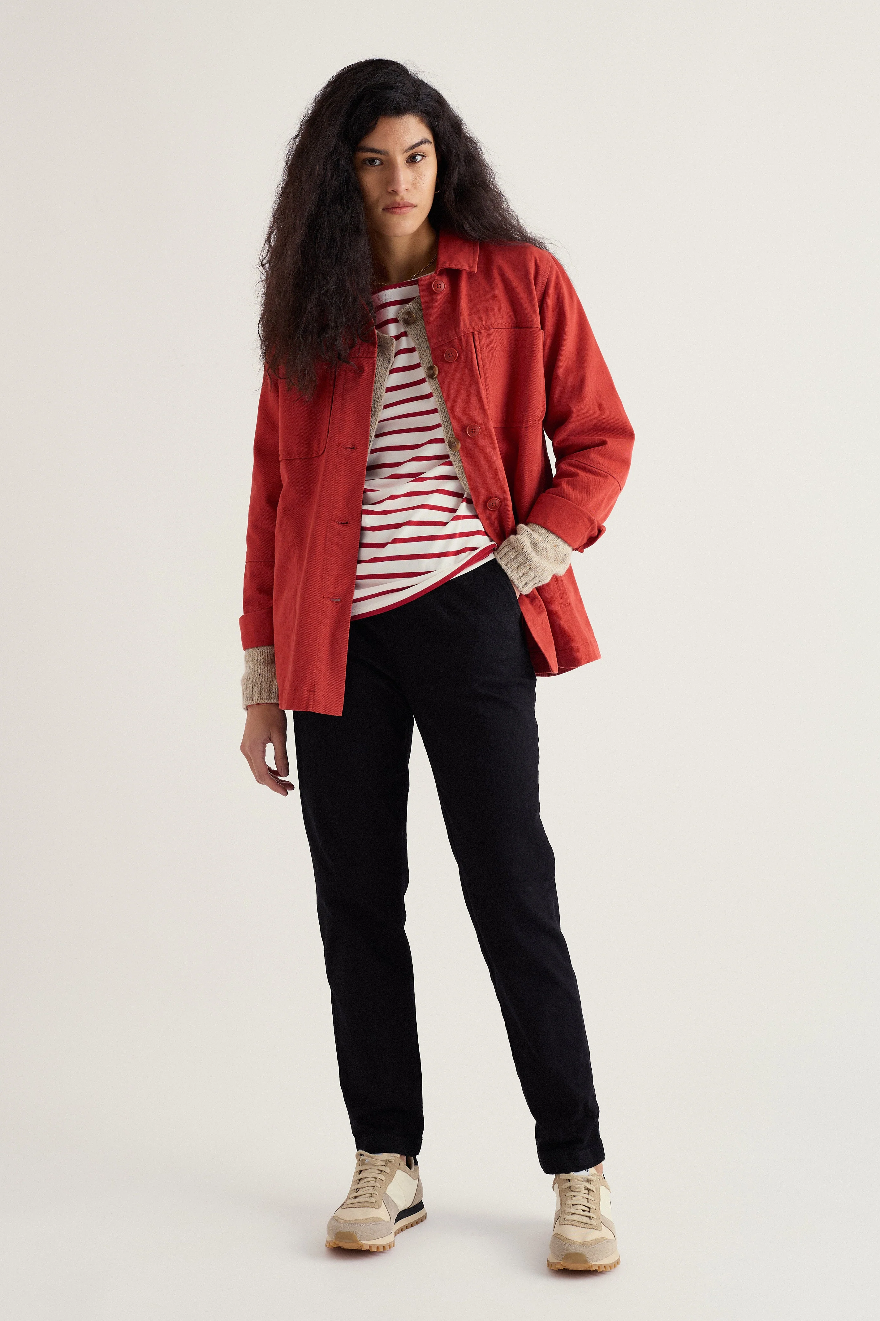Sailor Shirt - Breton Deep Rust - Image 5