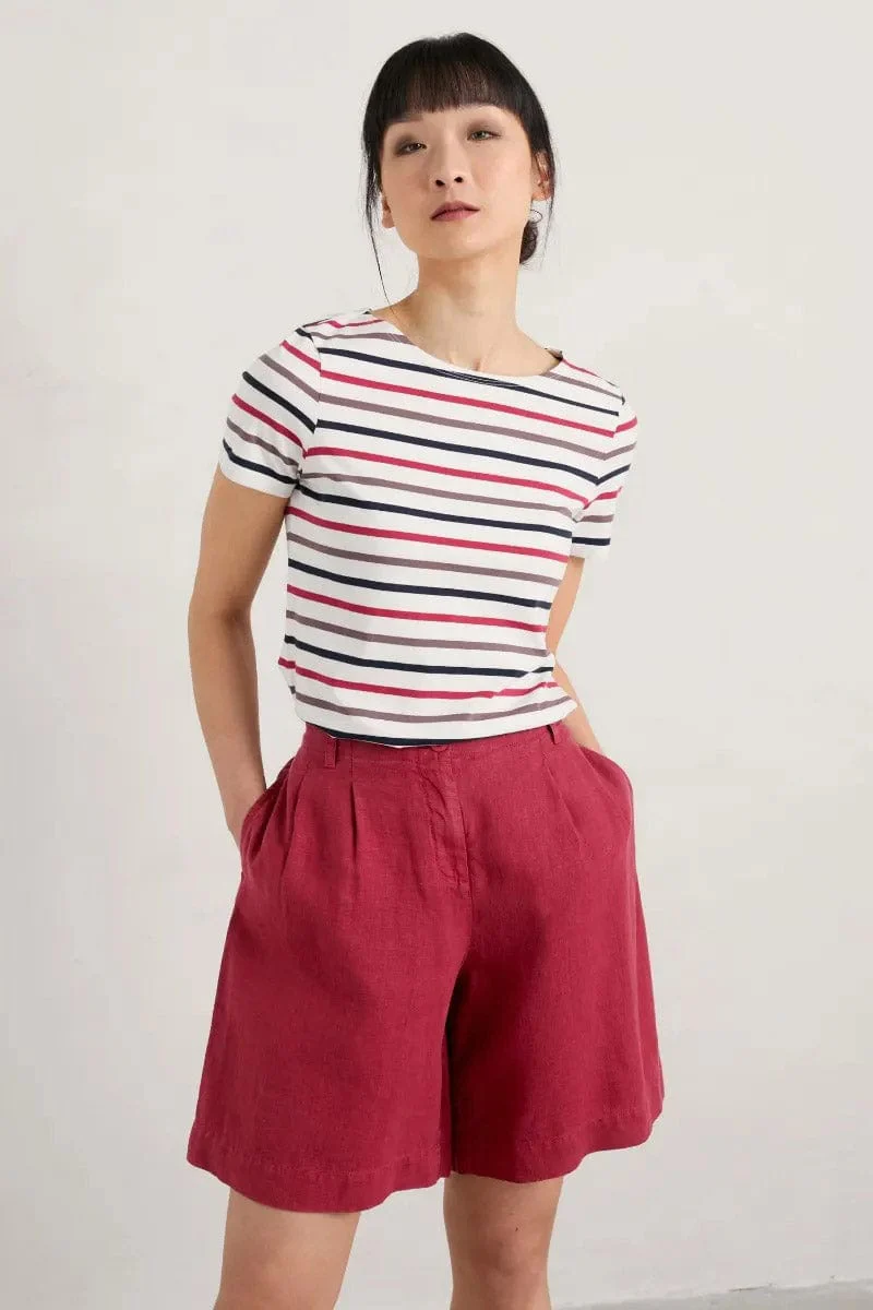 Sailor T-Shirt - Tri Breton Chalk Plum - Image 2