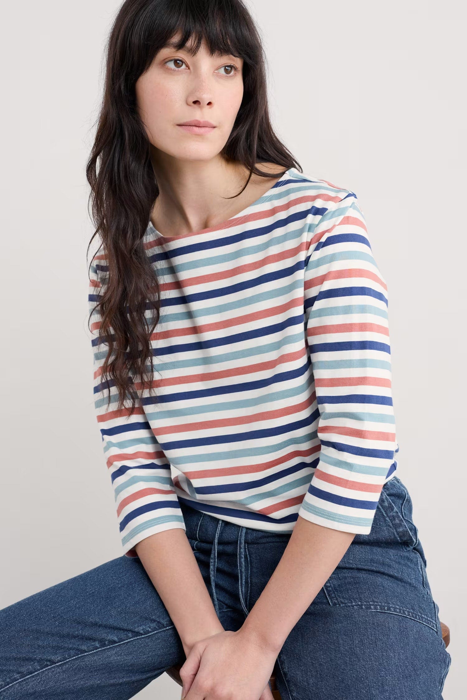Sailor Top - Tri Mini Cornish Chalk Rose Dew - Image 2