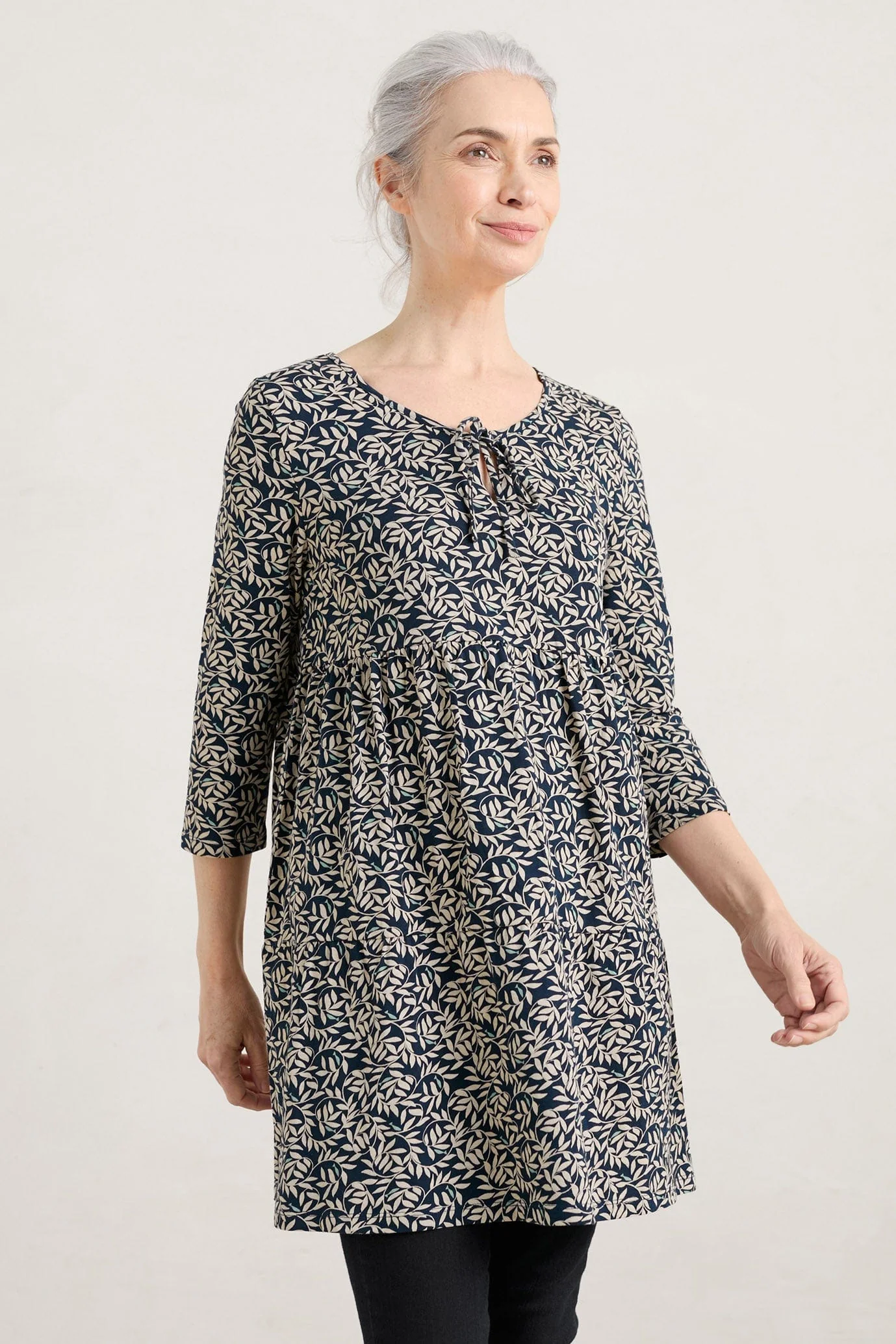 Salt Sands Tunic - Fish Swirl Maritime - Image 3
