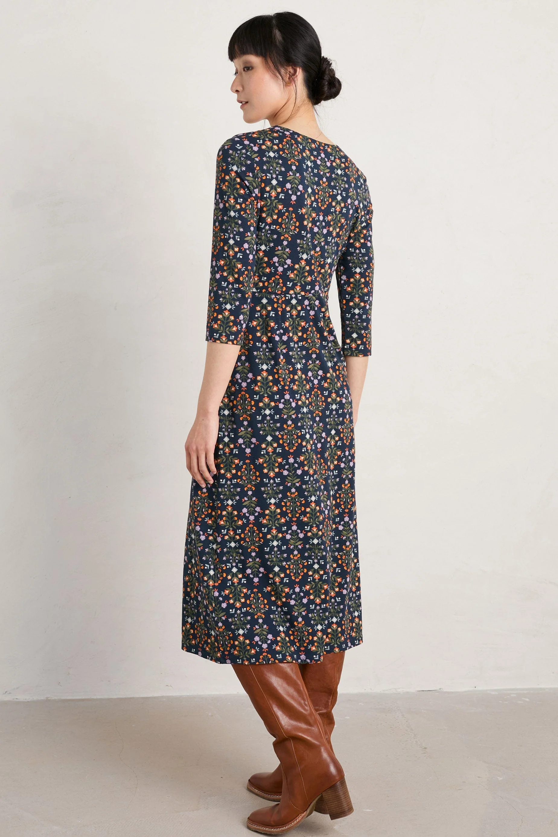 Seed Packet Dress - Floral Blanket Maritime - Image 3