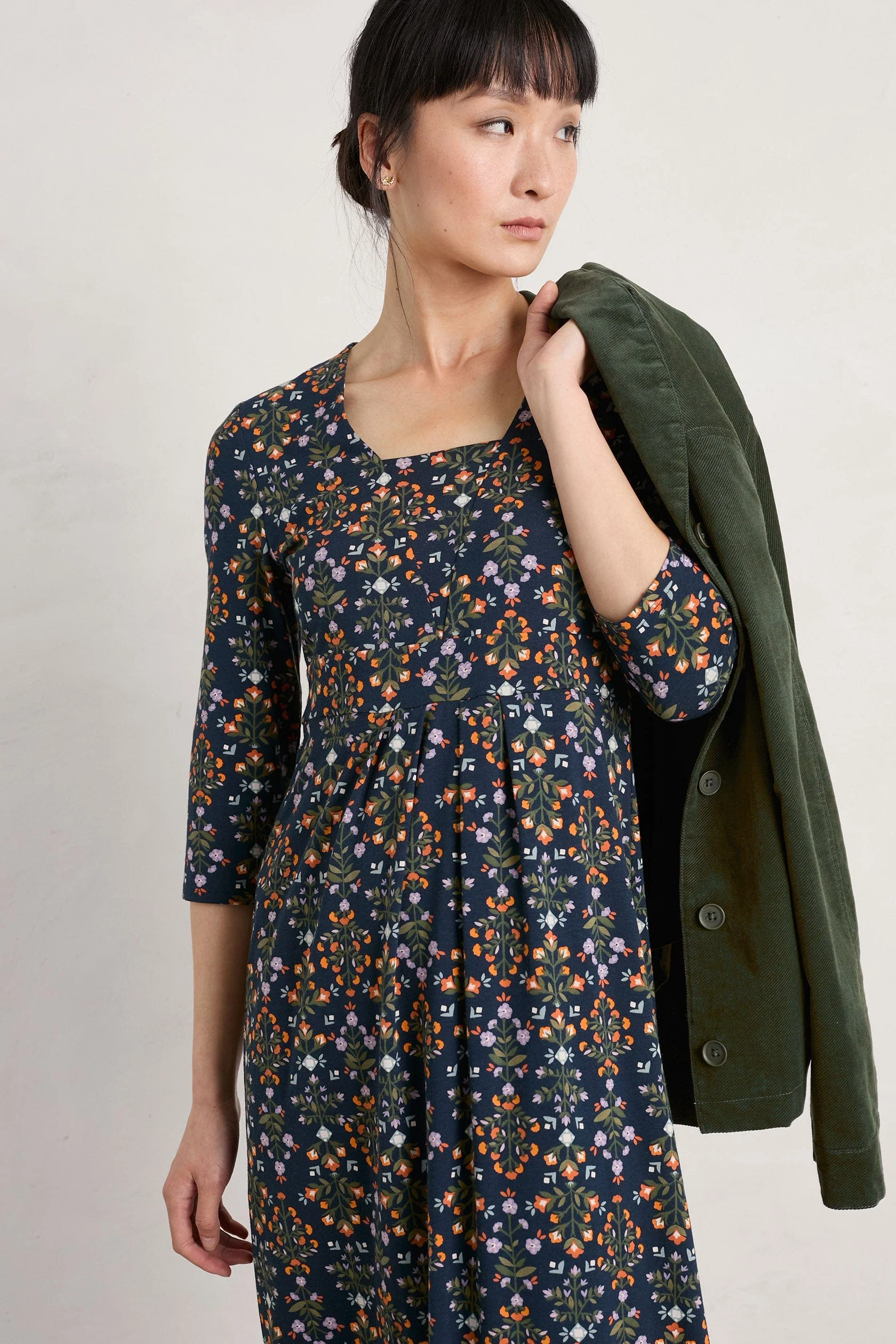 Seed Packet Dress - Floral Blanket Maritime - Image 4