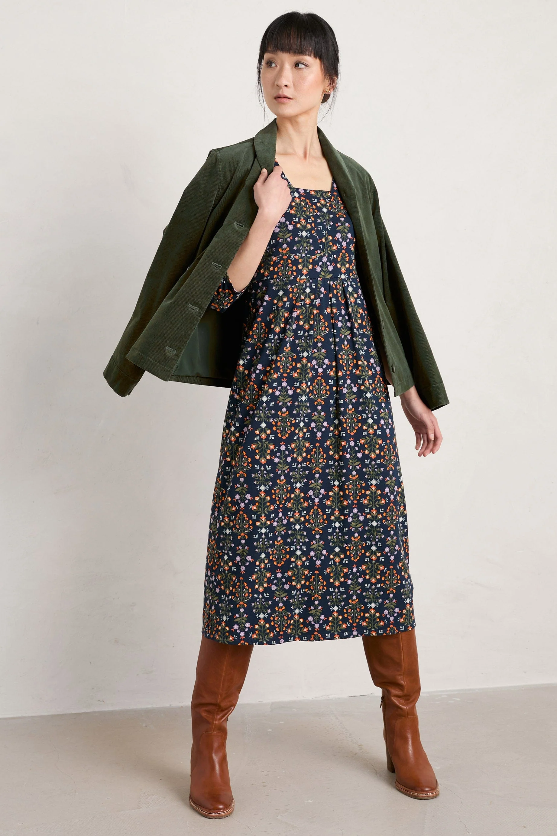 Seed Packet Dress - Floral Blanket Maritime - Image 6