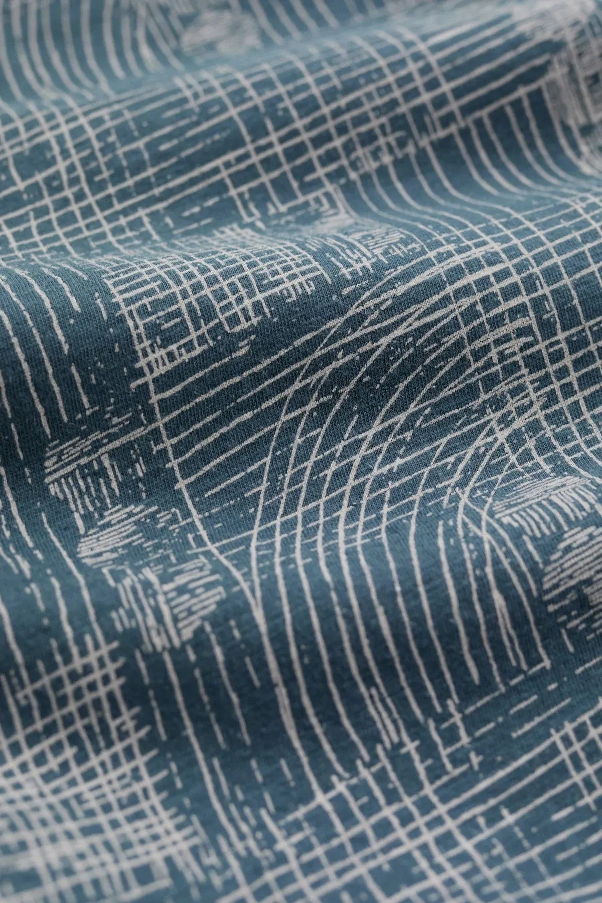 Selven Dress - Hatched Landscape Deep Teal - Image 3