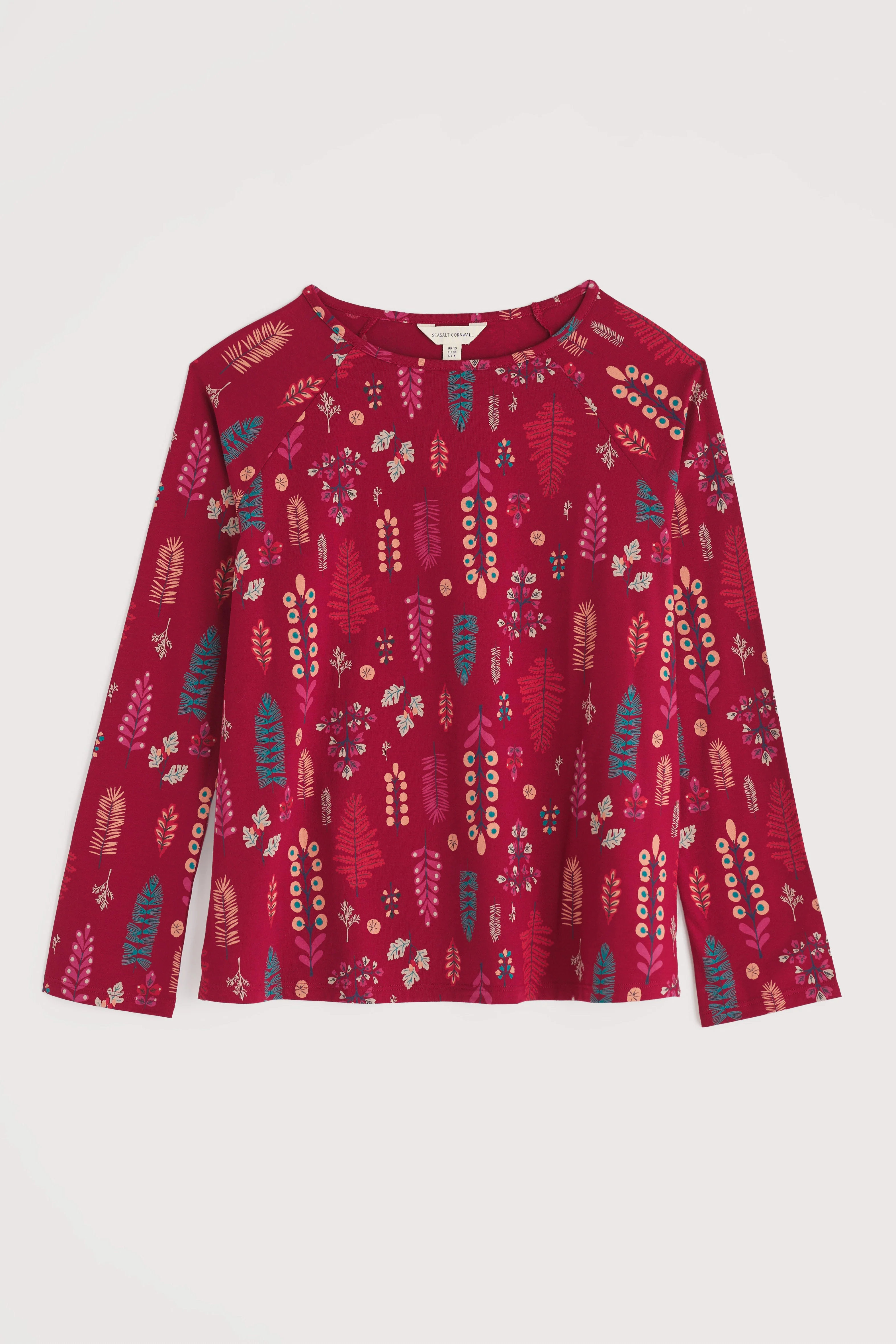 Setting Sun Cotton Jersey Pyjamas - Botanical Woodland Jam - Image 6