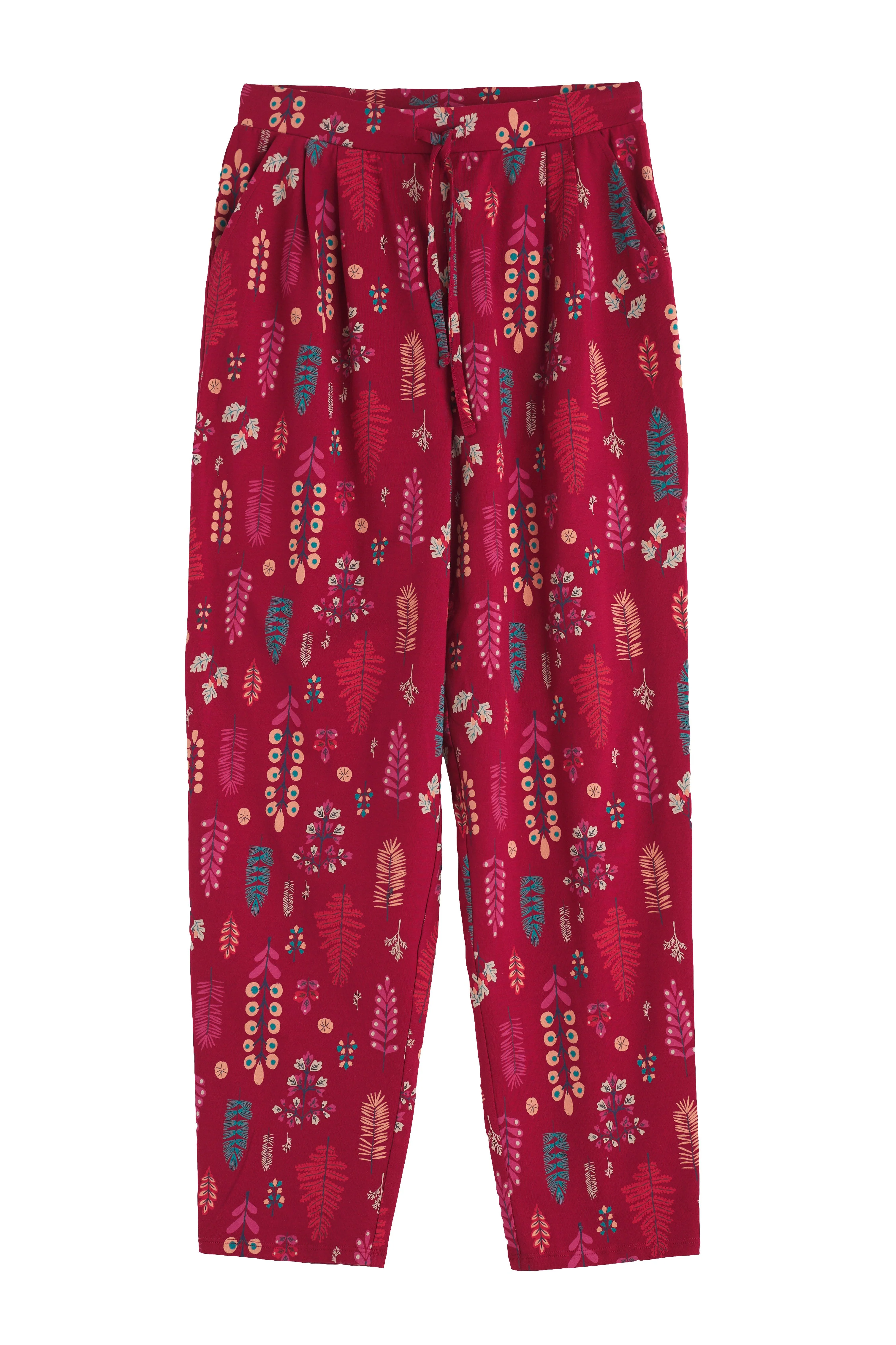 Setting Sun Cotton Jersey Pyjamas - Botanical Woodland Jam - Image 7
