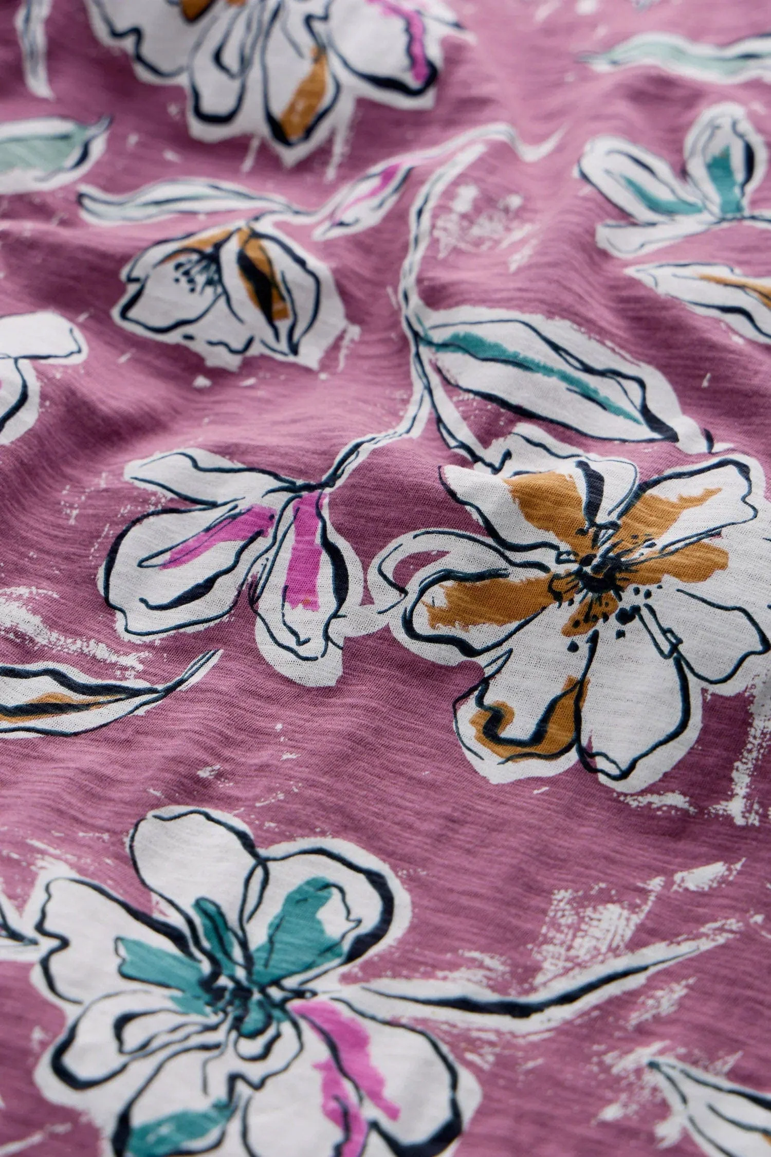 Shelter Bay Sleeveless Jersey Dress - Linework Floral Heather - Image 4