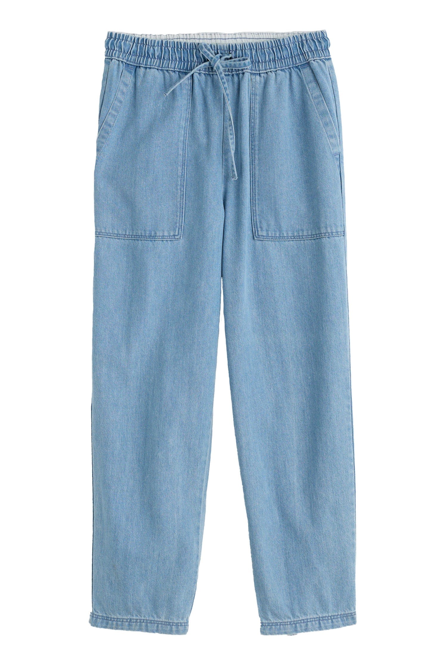 Sholl Denim-Linen Trousers - Light Wash