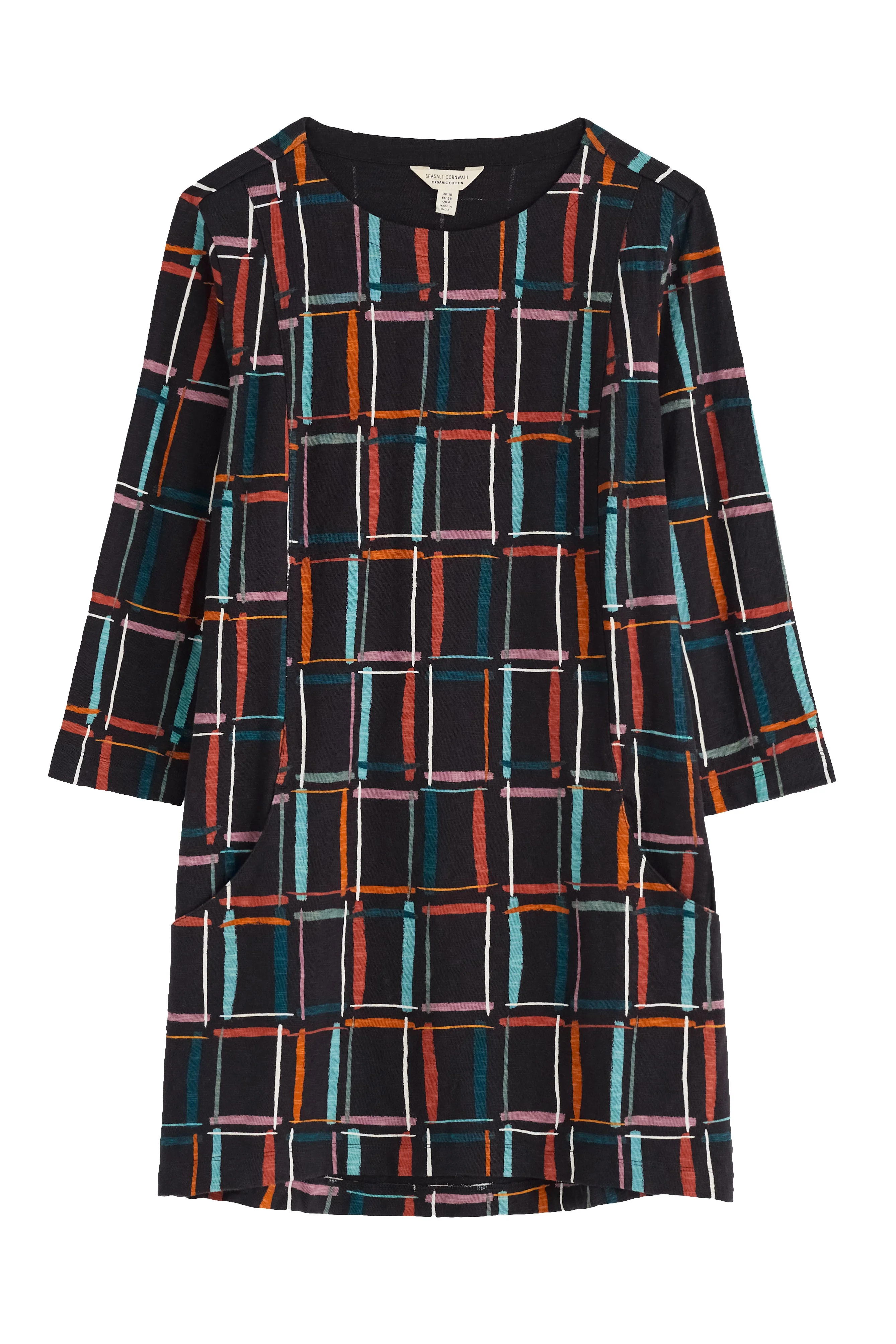 Shore Foraging Tunic - Rock Check Onyx