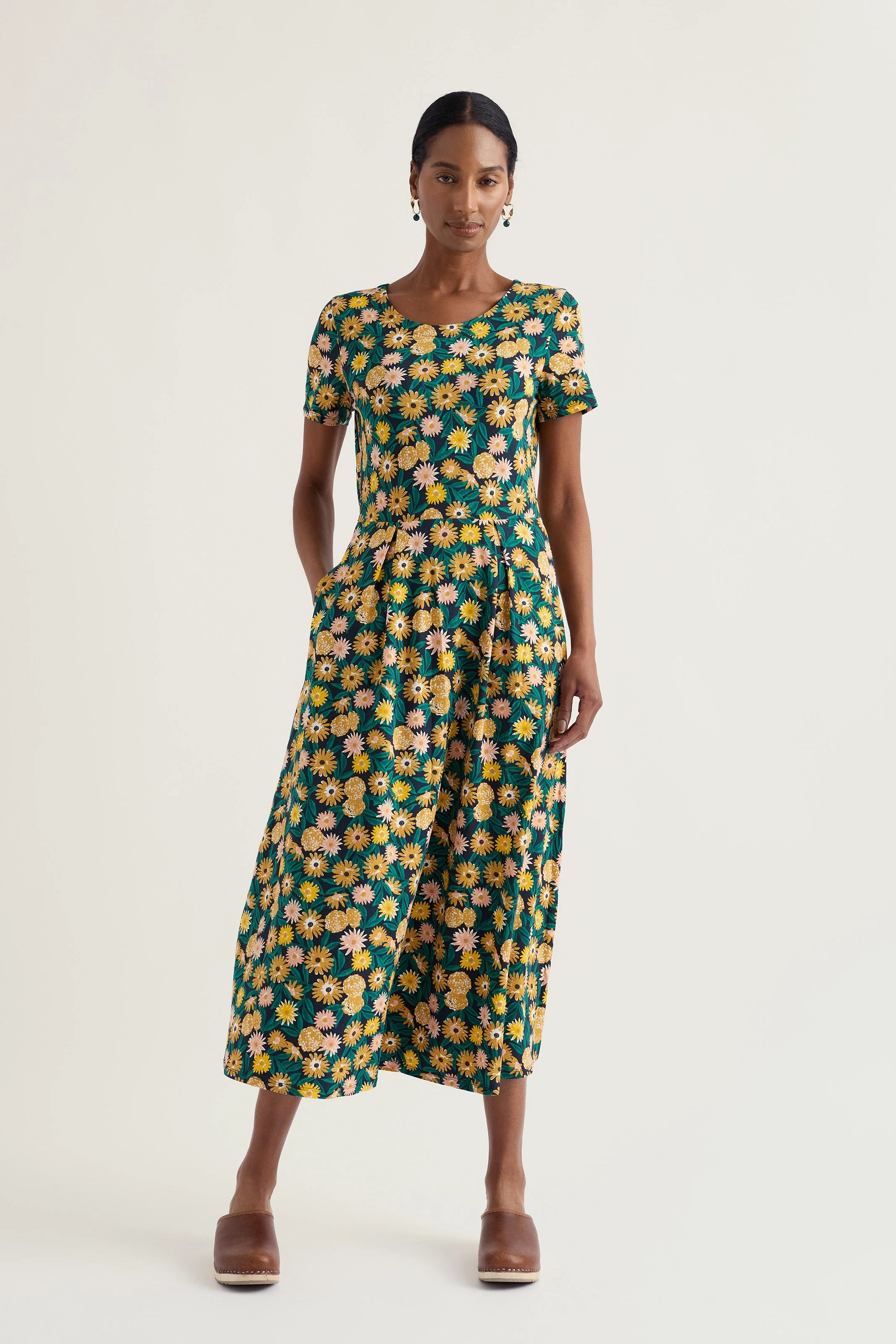 Short Sleeve Veronica Dress - Marigold Meadow Inkwell - Image 2
