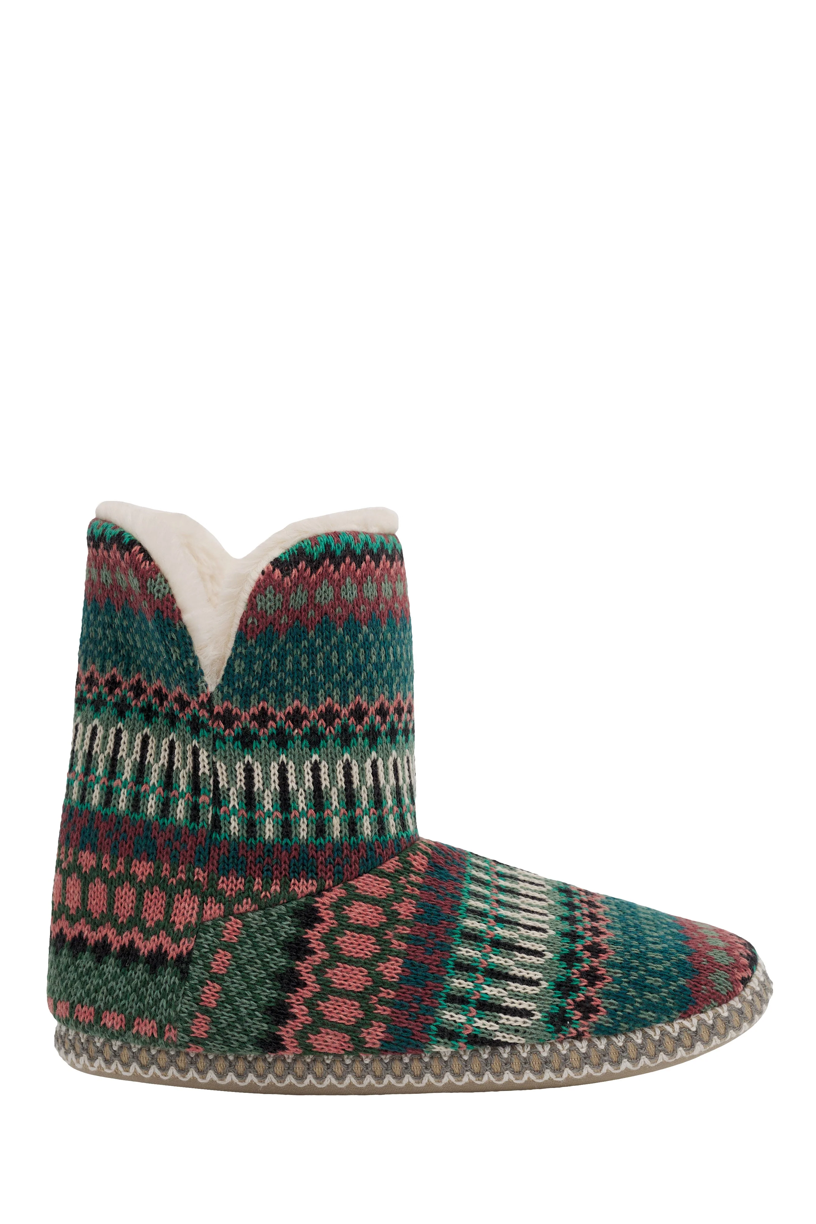 Snooze Slipper Booties - Weaving Needle Dark Forage