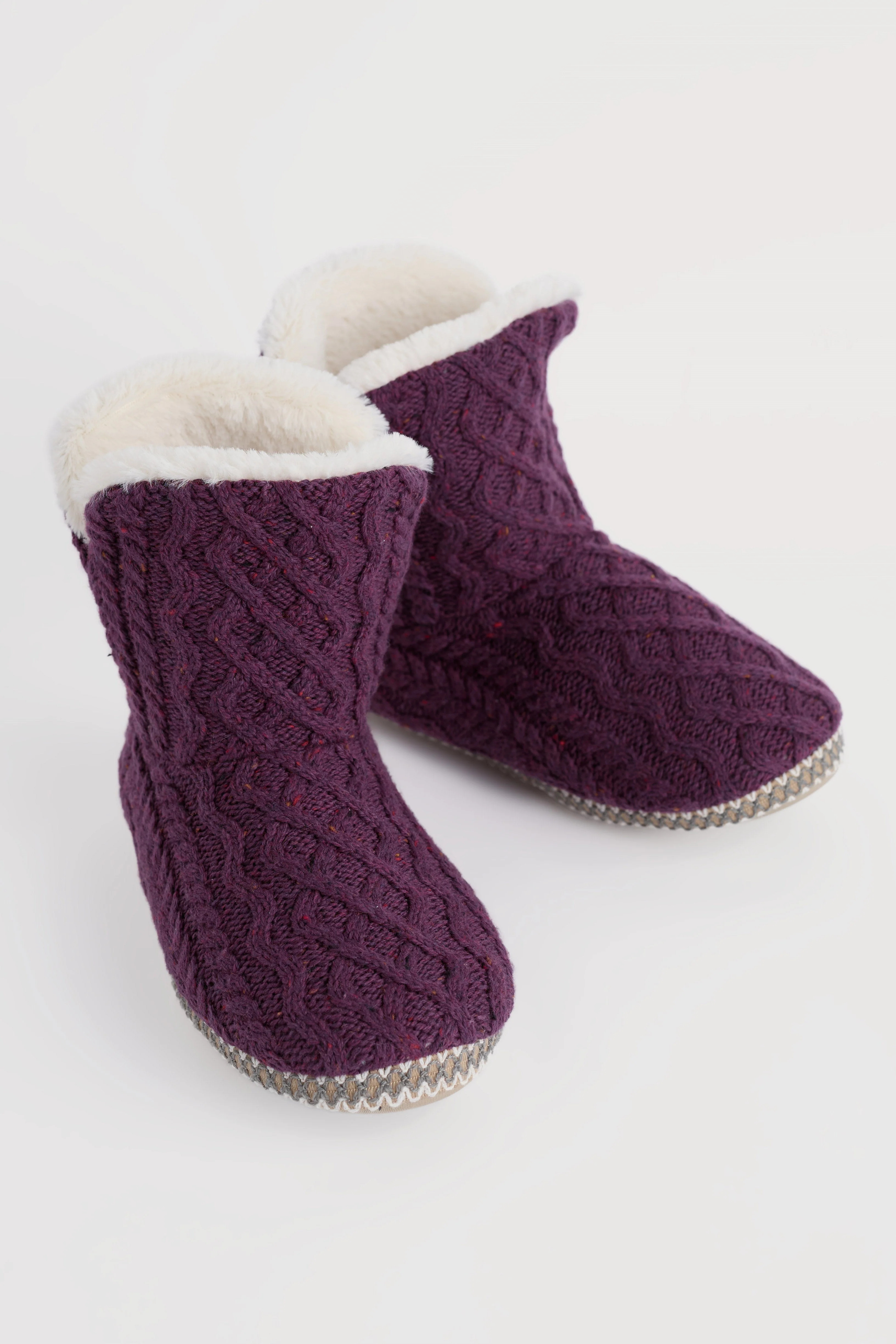 Starry Night Slipper Booties - Grape - Image 2