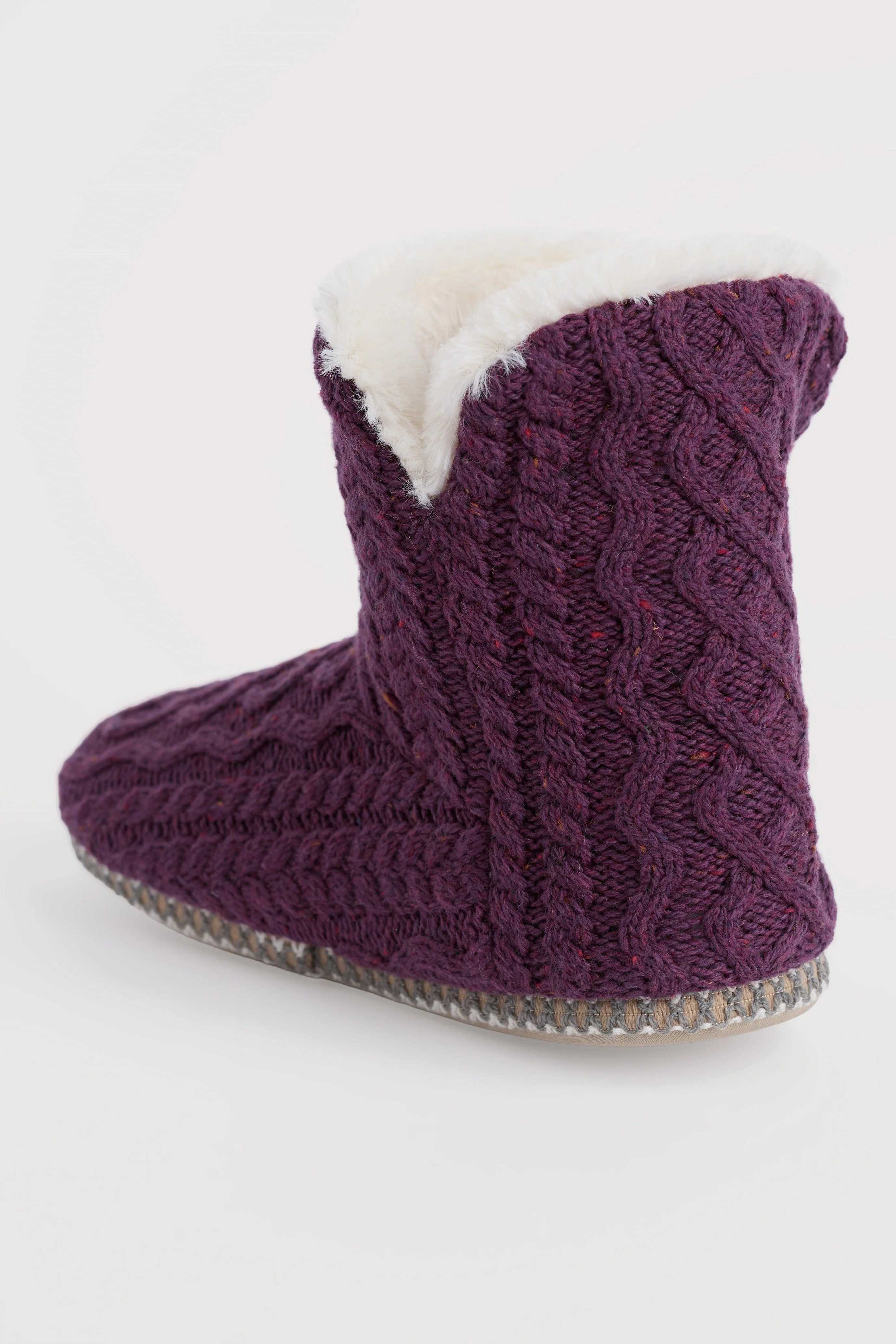 Starry Night Slipper Booties - Grape - Image 4