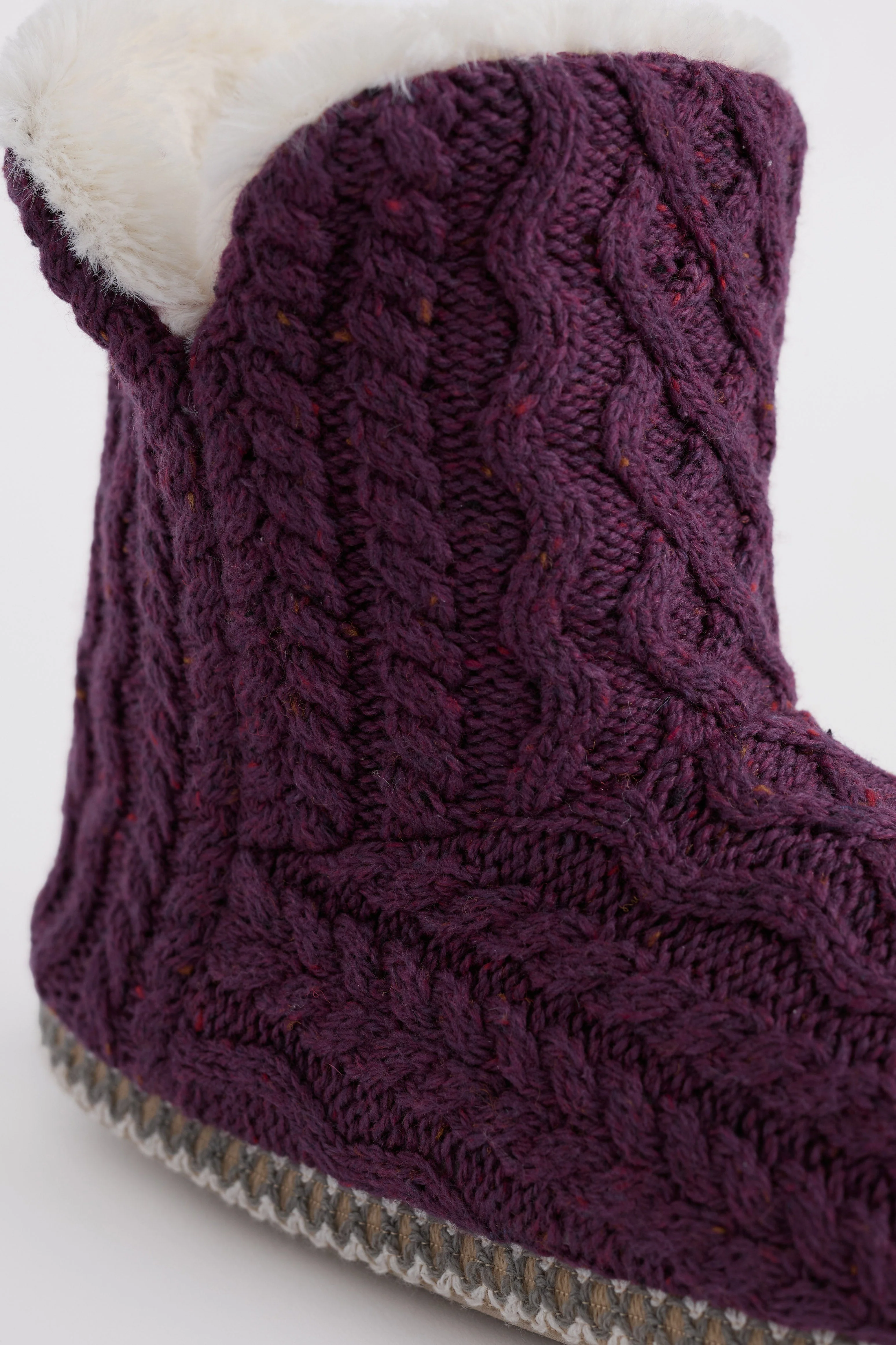 Starry Night Slipper Booties - Grape - Image 5